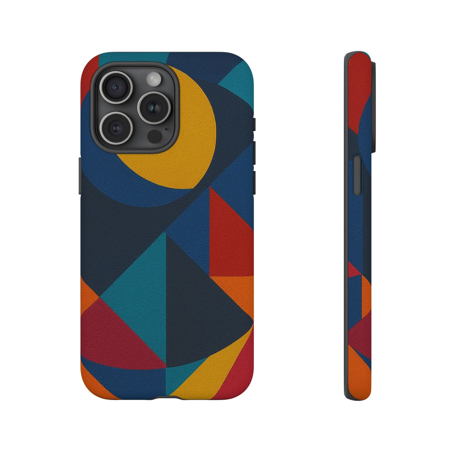 Vibrant Phone Case, Colorful Phone Cover, Geometric Design, Artistic Gift, Trendy Accessory, Vibrant Colors, Unique Design