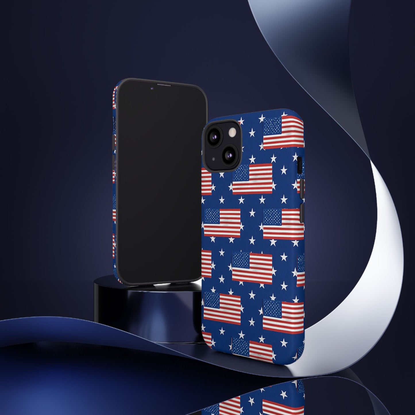 Patriotic Phone Case, Independence Day Accessories, American Flag Design, Star-Spangled Cover, Summer BBQ Gift