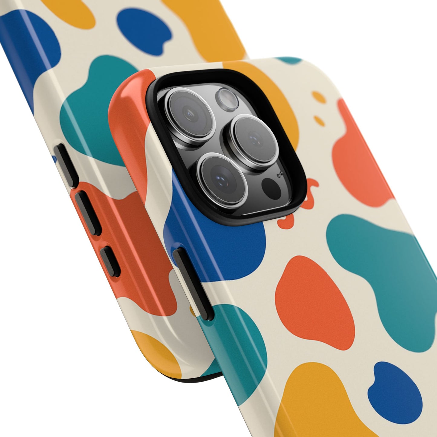 Colorful Phone Case with Abstract Design, Stylish Phone Cover, Trendy Tech Accessory for Her, Unique Gift Idea, Fun Patterned Case