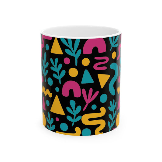 Colorful Abstract Ceramic Mug for Coffee and Tea Lovers, Fun Gift for Friends, Housewarming, Birthdays, Unique Kitchen Decor, Creative [...]