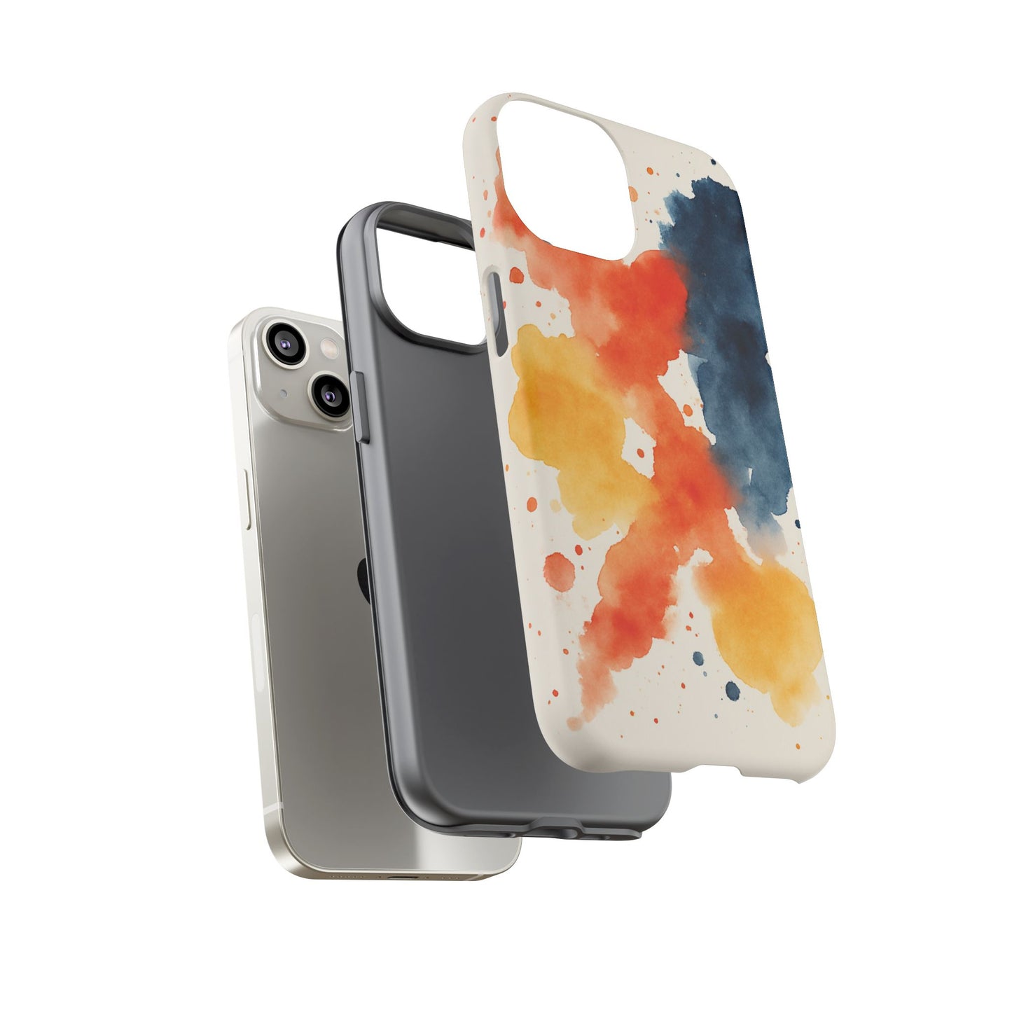 Watercolor Phone Case - Abstract Design, Tough Cases for Men & Women, Stylish Gift, Artistic Accessory for All Occasions