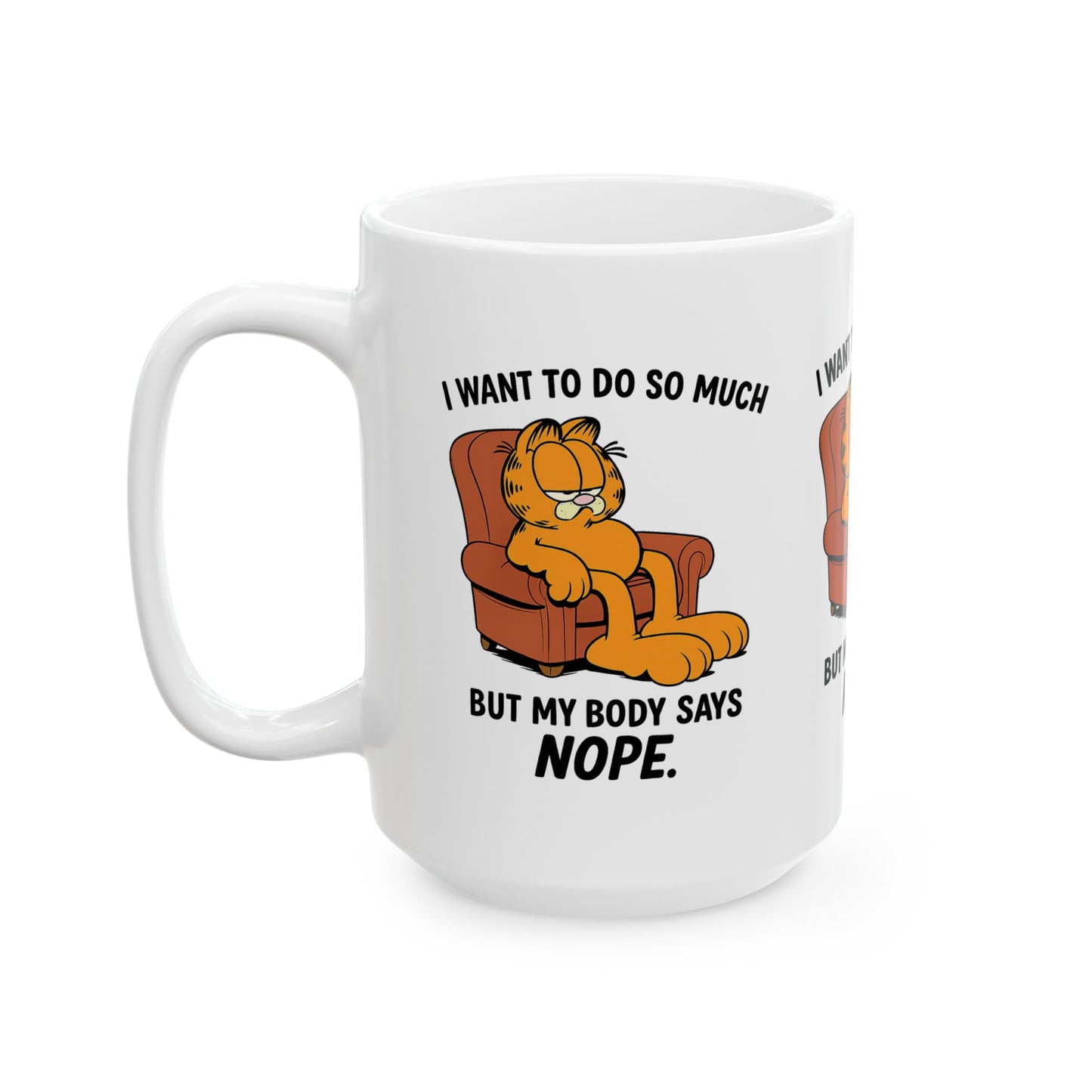 Garfield Humor Mug | Cute Ceramic Coffee Cup | Funny Gift for Cat Lovers | Relaxation Vibe | Ideal for Home or Office | Gift for [...]