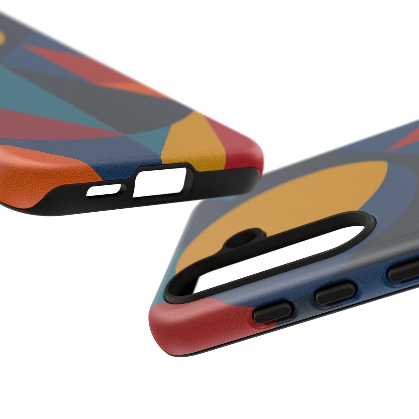 Vibrant Phone Case, Colorful Phone Cover, Geometric Design, Artistic Gift, Trendy Accessory, Vibrant Colors, Unique Design