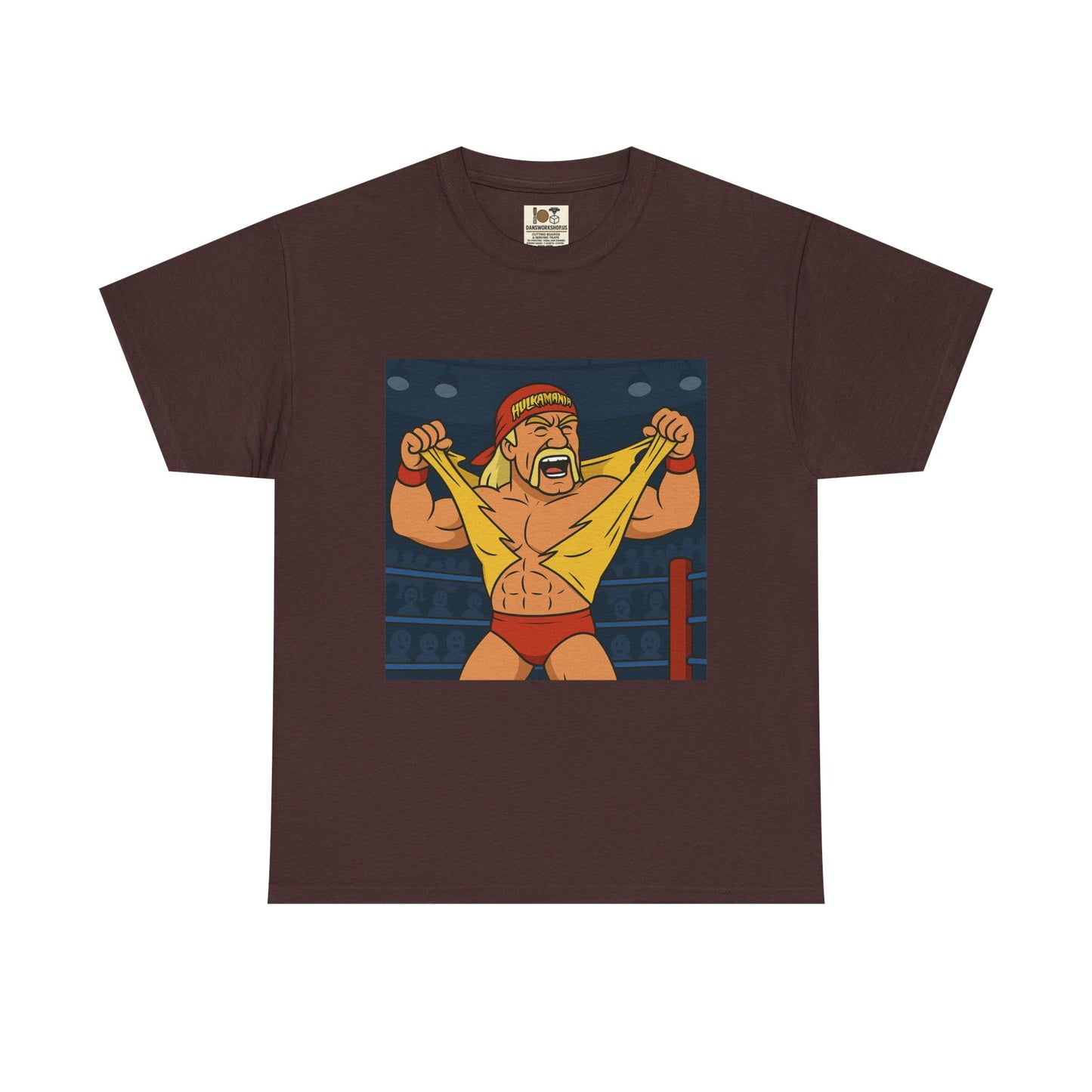 Vintage Wrestling Tee, Unisex Heavy Cotton Tee, Retro Graphic T-Shirt, Gift for Fans, Casual Wear for Events, hulk hogan