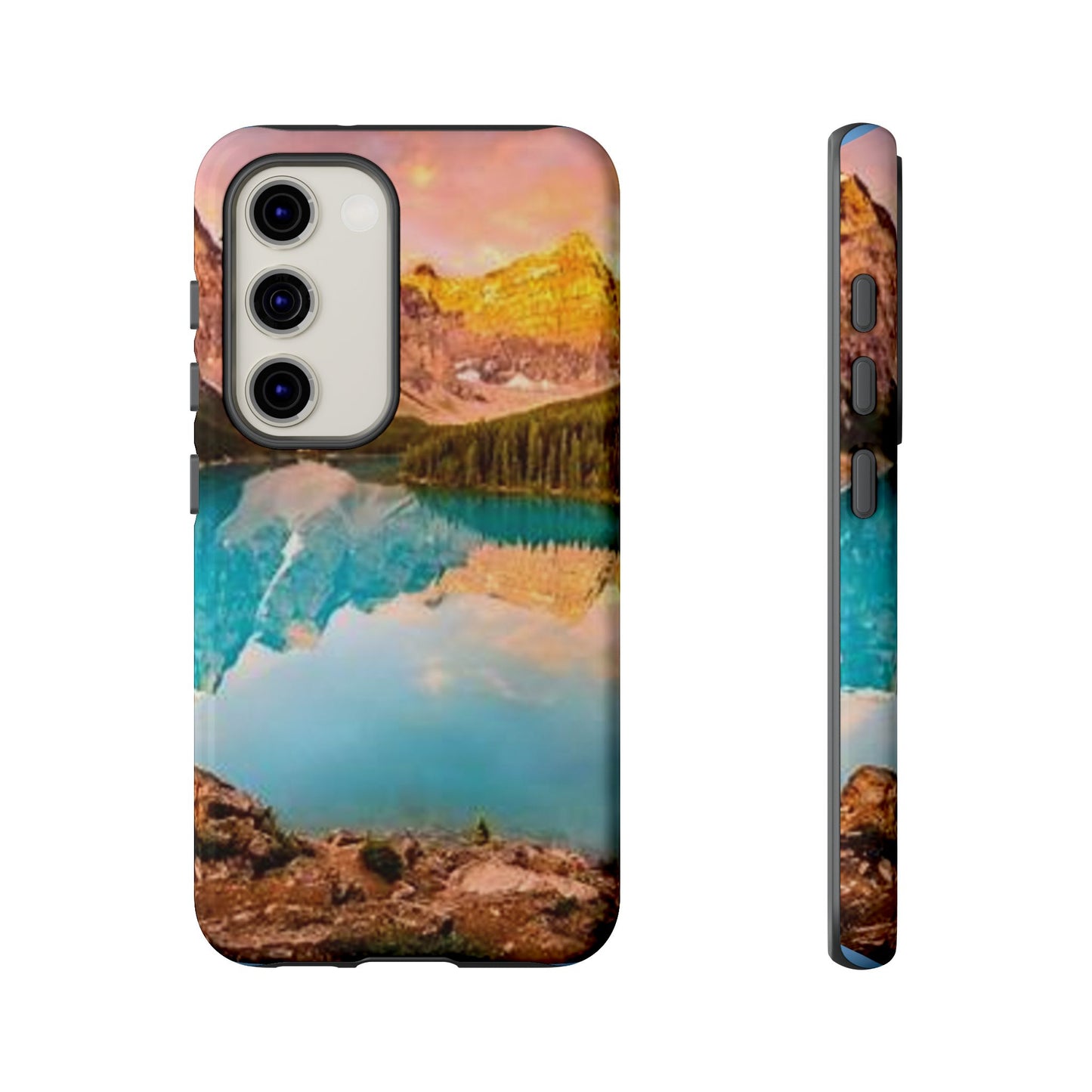Nature-Inspired Phone Case with Mountain and Lake Design, Aesthetic Tough Cases for Outdoor Lovers, Phone Protection, Gift for Nature [...]