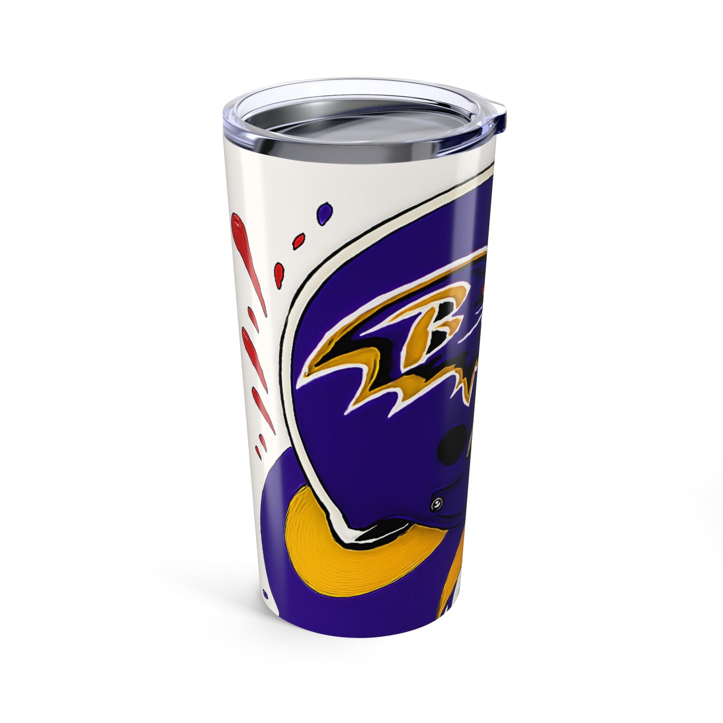 Ravens Tumbler 20oz - Custom Travel Mug, Sports Fan Gift, Personalized Drinkware, Tailgate Essential, Unique Team Spirit