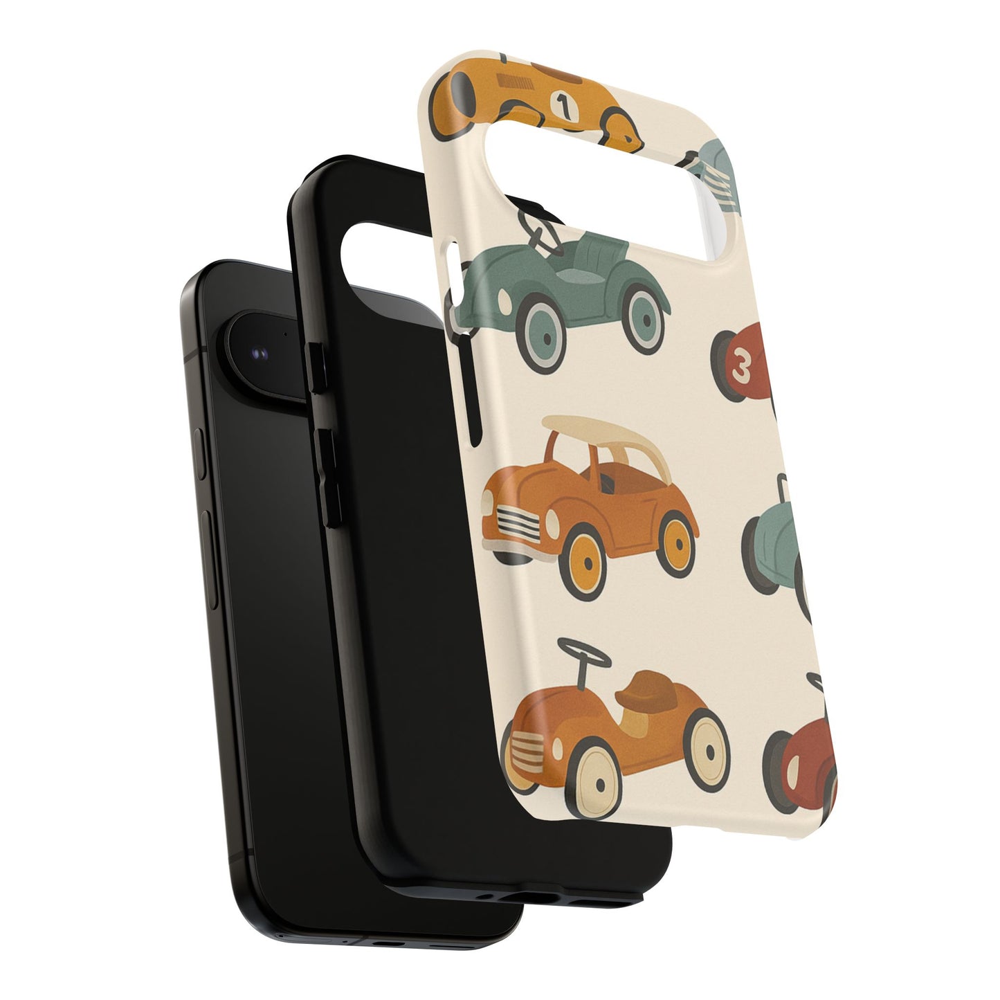 Vintage Car Phone Case, Tough Cases, Kids Gift, Car Lover Accessory, Retro Style, Phone Protection, Unique Design, pedal cars