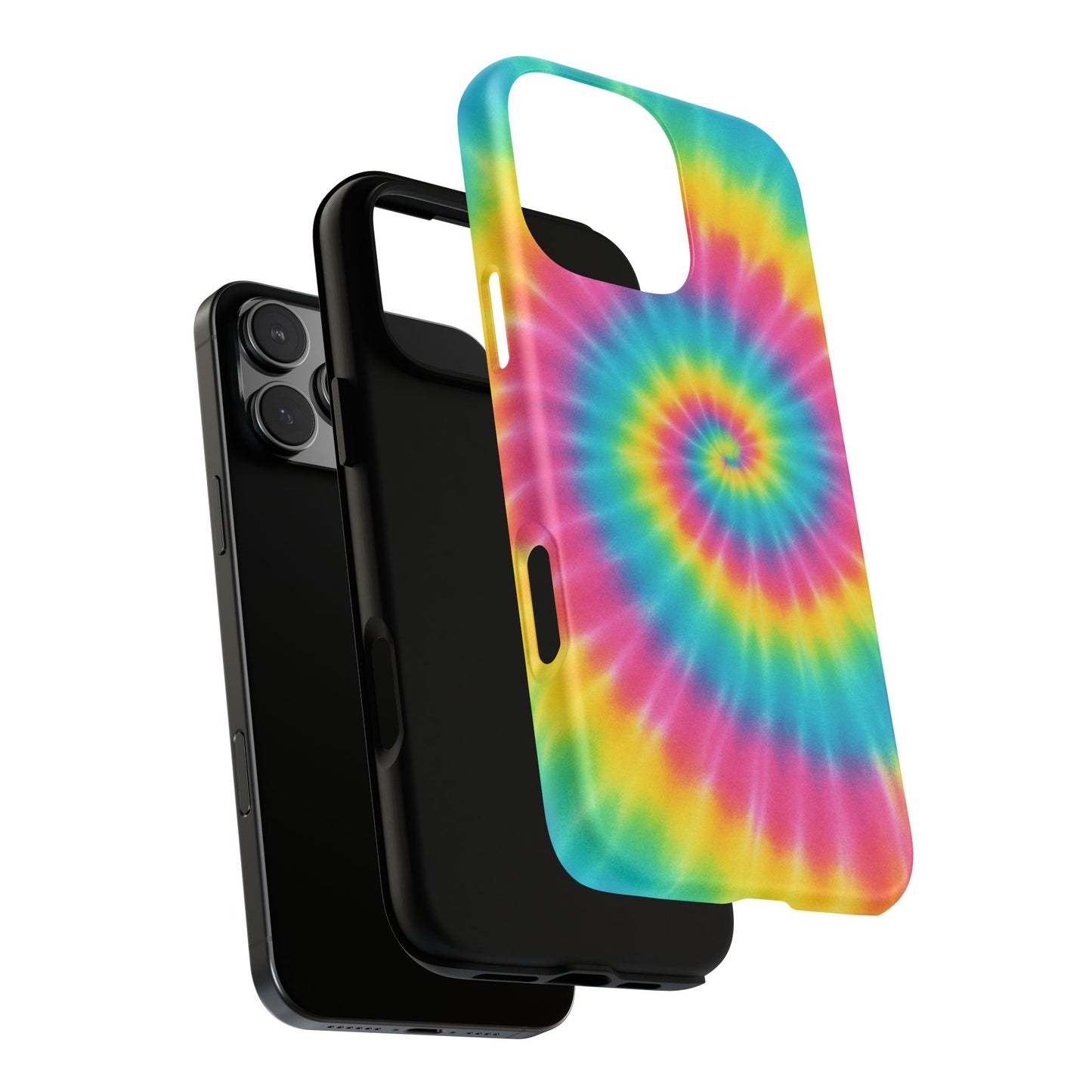 Colorful Tie-Dye Phone Case, Vibrant Phone Cover, Boho Style Accessory, Gift for Teens, Trendy Phone Accessories