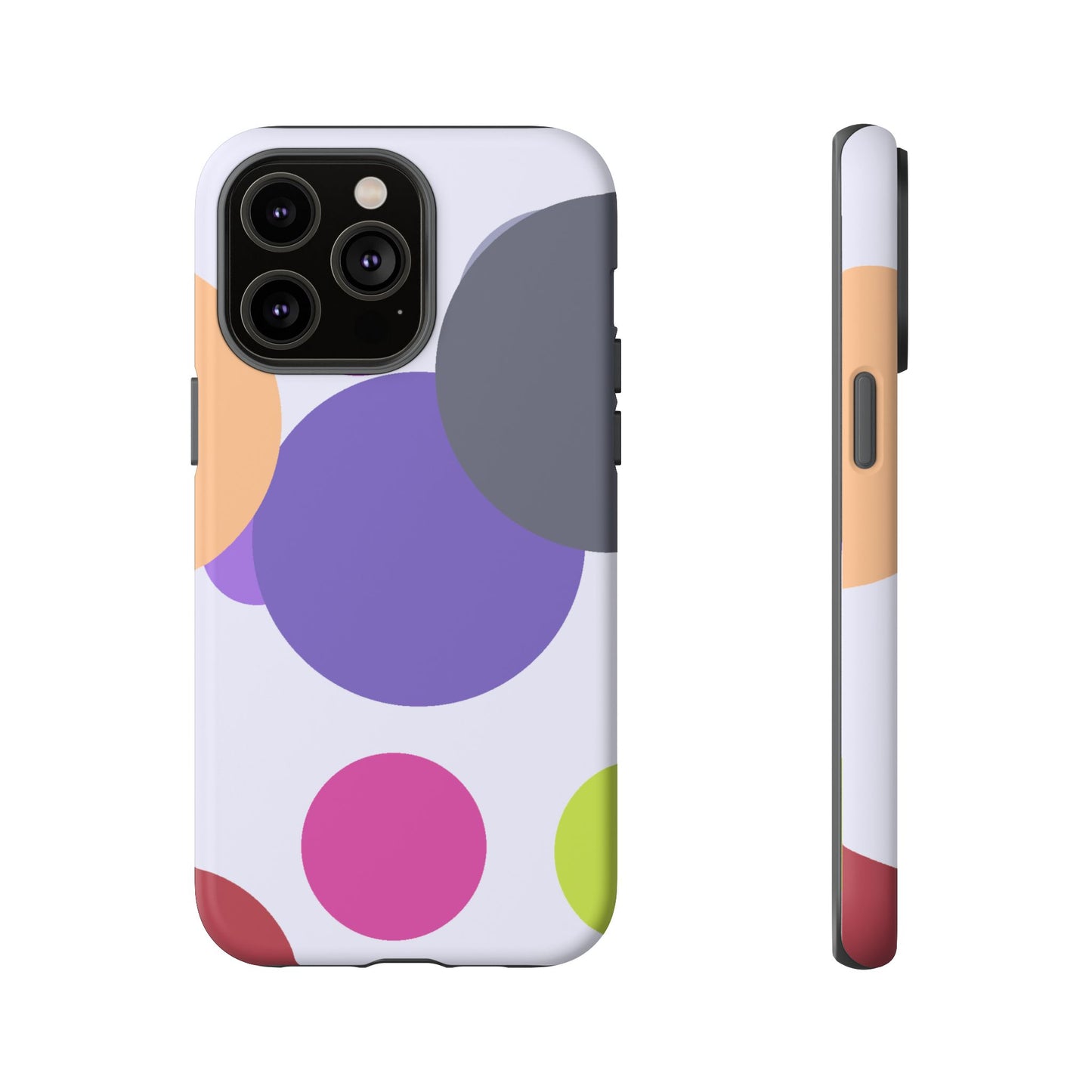 Colorful Geometric Phone Case, Bold Protective Cover for iPhone, Unique Gift for Trendy Teens, Fun Customizable Cases, Modern Design