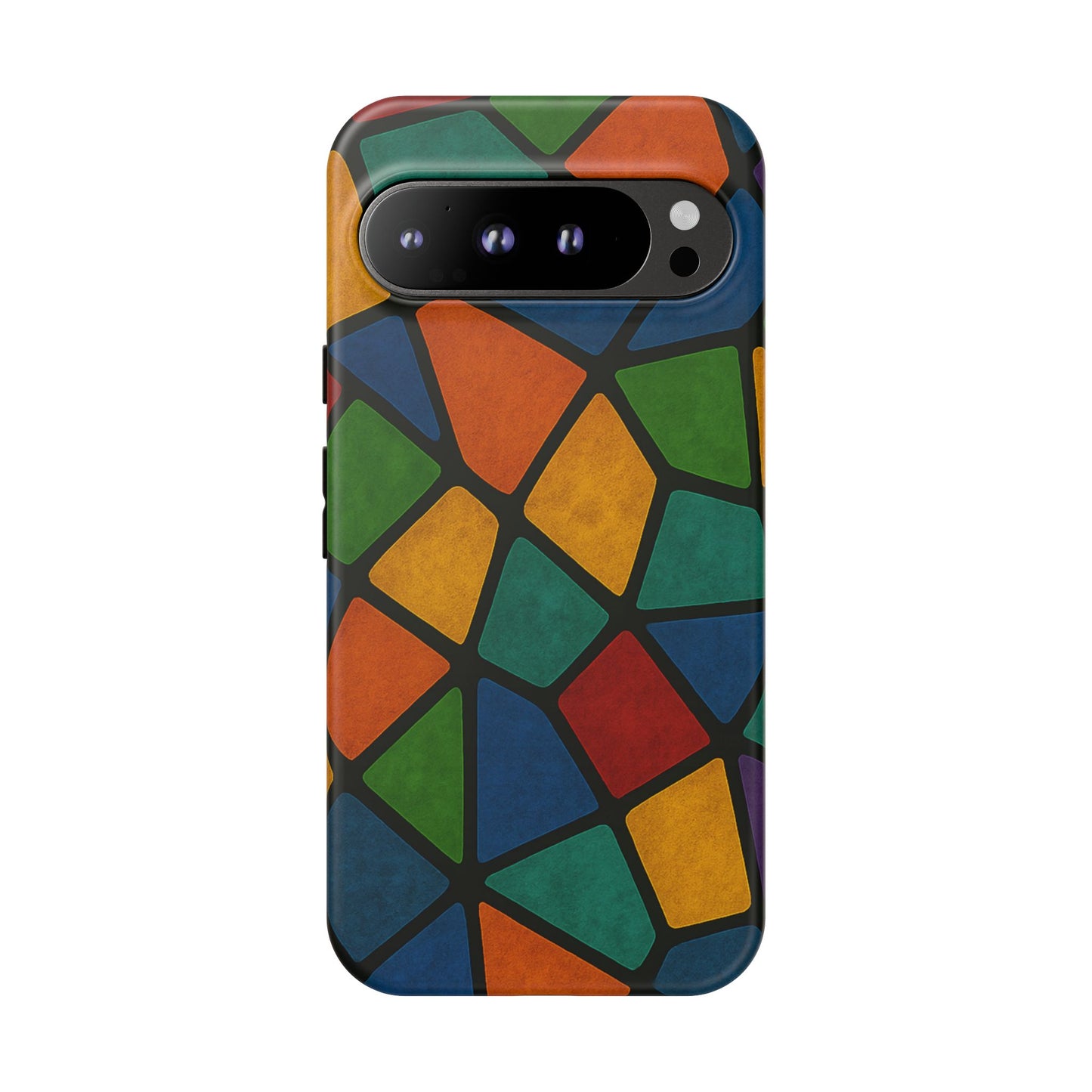 Colorful Mosaic Phone Case, Tough Cell Phone Cover, Vibrant Smartphone Protector, Unique Gift for Weddings, Birthday, Holidays