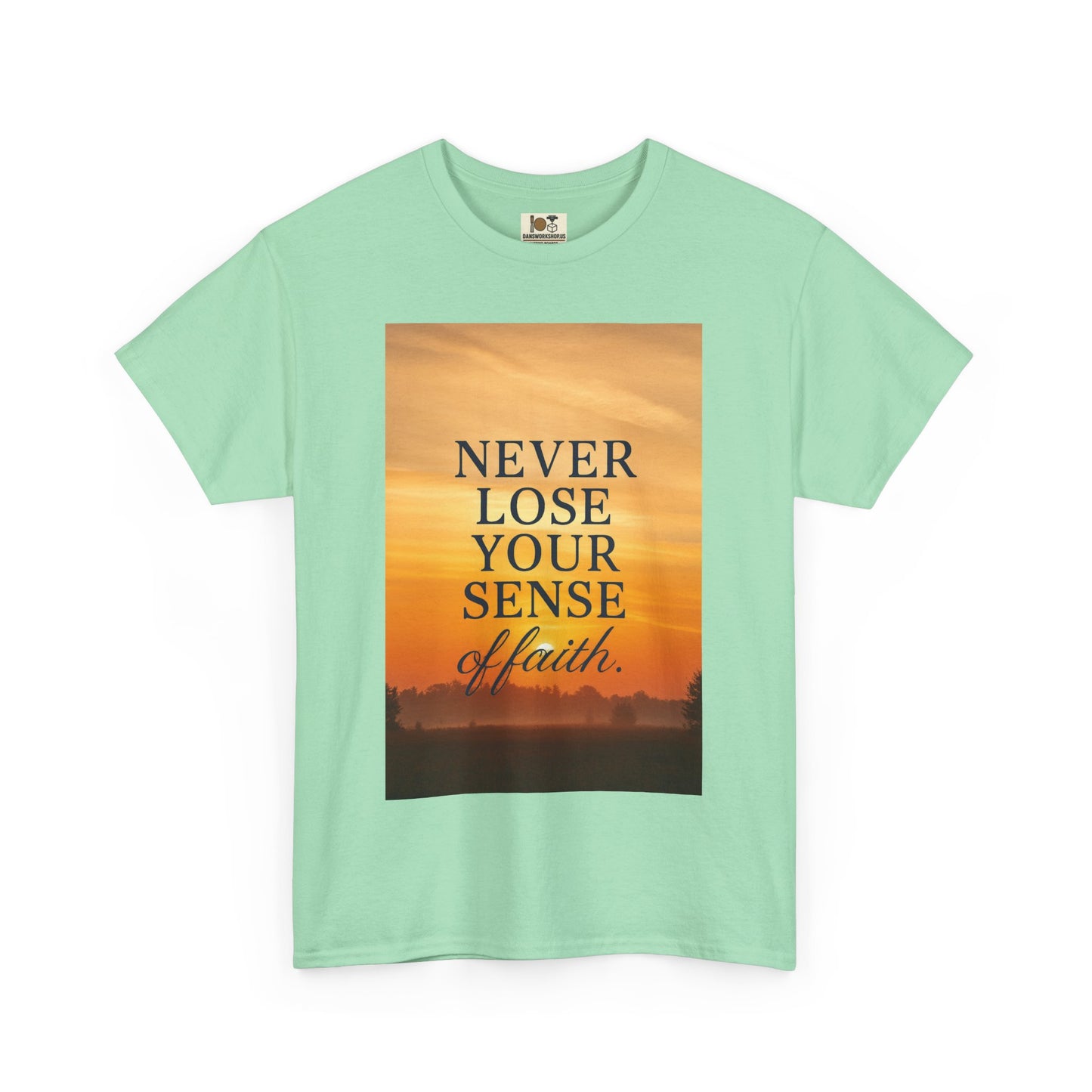Inspirational Faith Tee, Unisex Heavy Cotton Tee for Daily Wear, Motivational Gift, Faith-Based Apparel, Spiritual Inspiration Shirt