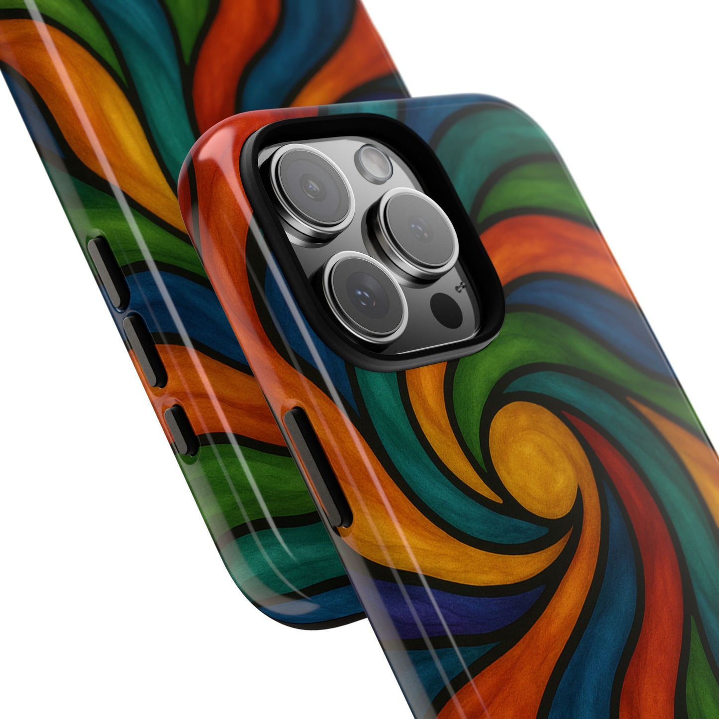 Colorful Swirl Phone Case | Tough Cases, Vibrant Design, Gift for Art Lovers, Funky Case, Unique Phone Accessories