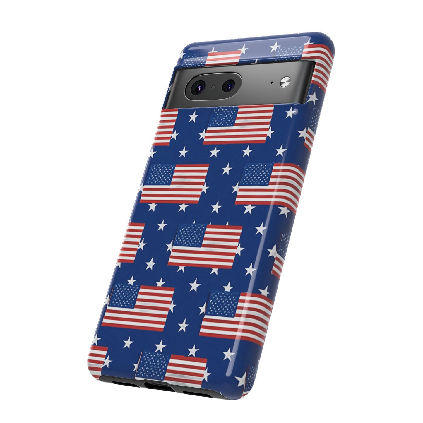 Patriotic Phone Case, Independence Day Accessories, American Flag Design, Star-Spangled Cover, Summer BBQ Gift