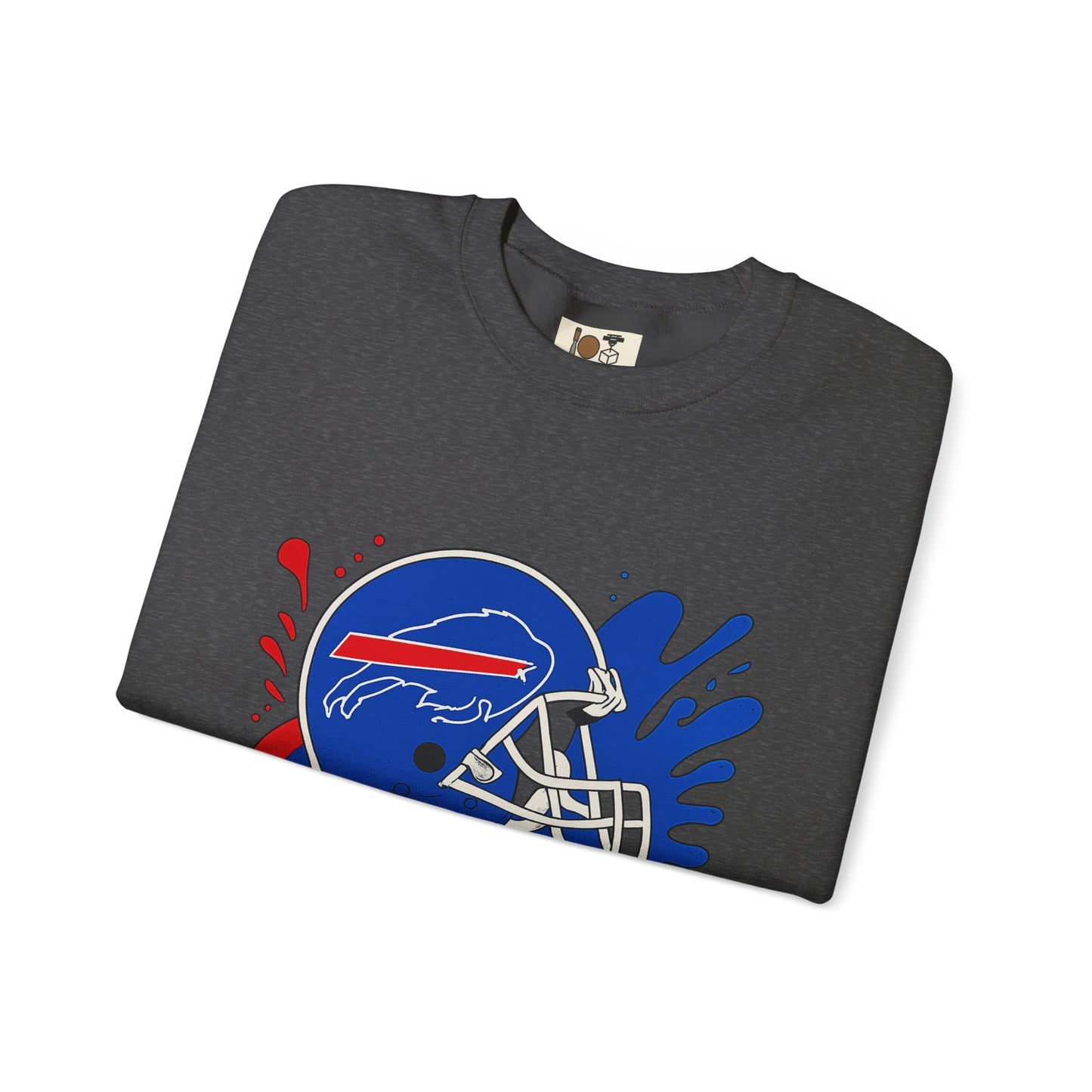 Buffalo Bills Inspired Crewneck Sweatshirt, NFL Fan Gear, Casual Sportswear, Game Day Apparel, Unisex Sweatshirt, Tailgate Clothing