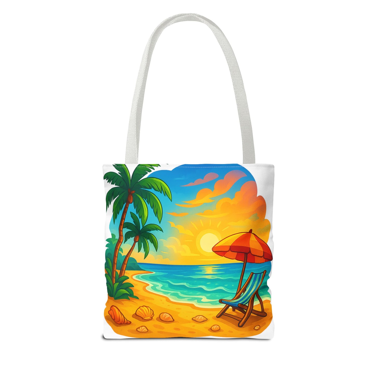 Tropical Beach Tote Bag | Vacation Accessory, Summer Bag, Beach Day Tote, Eco-Friendly Bag, Travel Companion