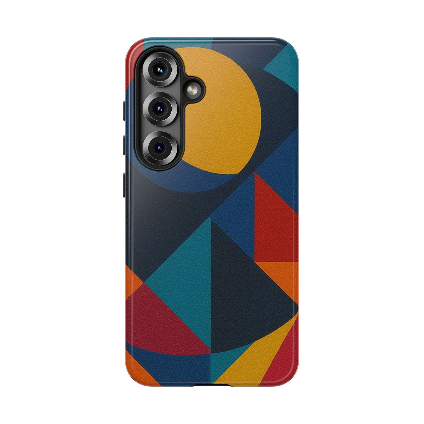 Vibrant Phone Case, Colorful Phone Cover, Geometric Design, Artistic Gift, Trendy Accessory, Vibrant Colors, Unique Design