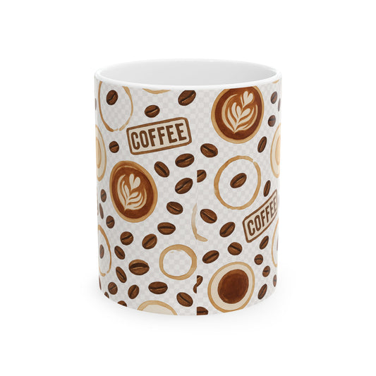 Coffee Lover's Ceramic Mug | 11oz & 15oz | Perfect Gift for Coffee Enthusiasts, Kitchen Decor, Office Use, Coffee Break, Housewarming