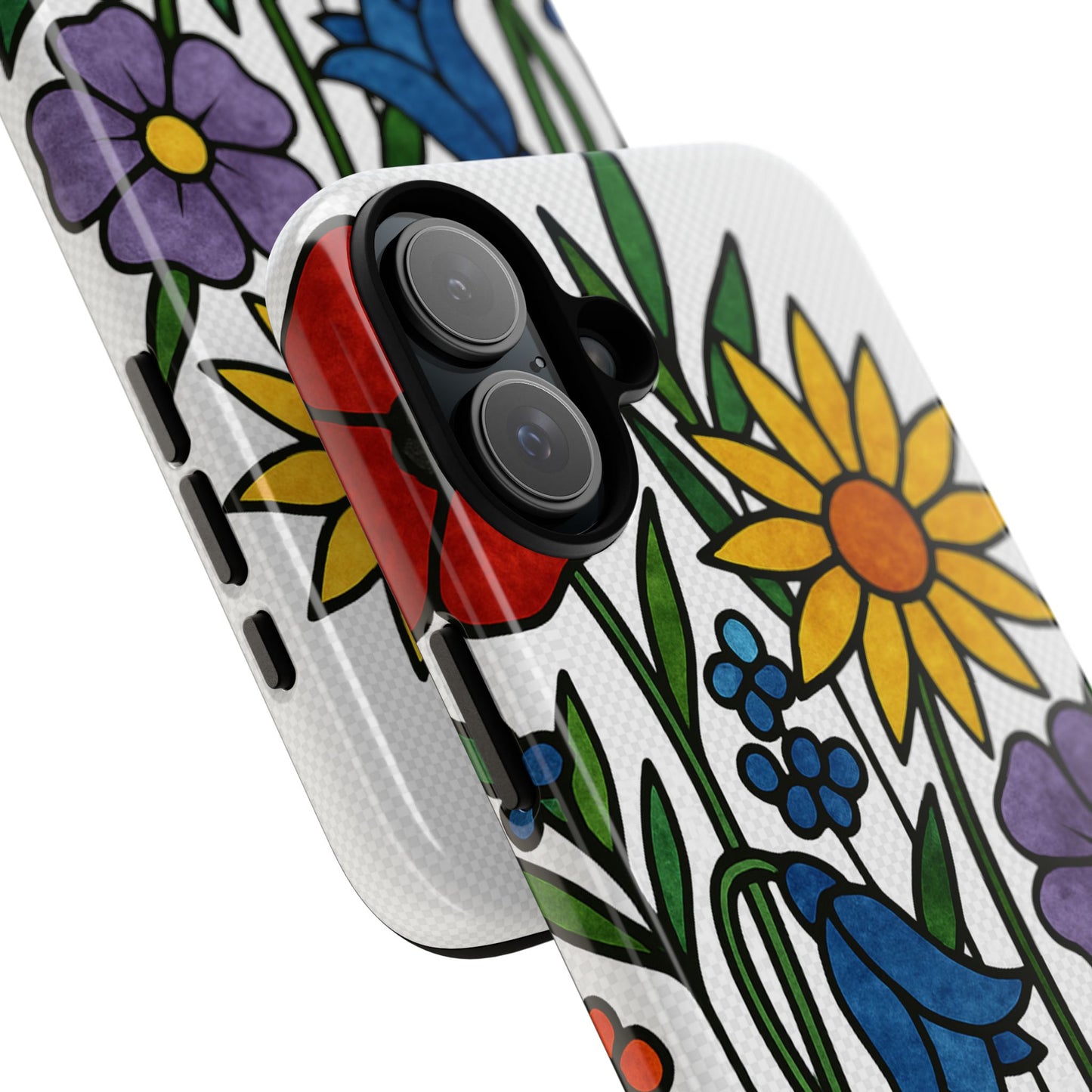Floral Phone Case, Vibrant Flower Design, Tough Protection, Gift for Nature Lovers, Spring Decor