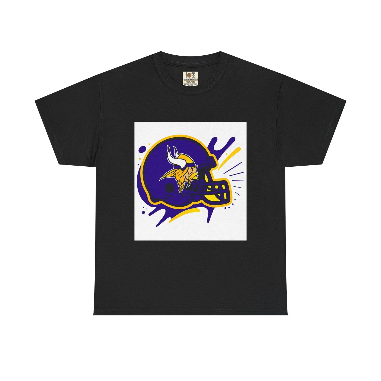 Viking Football Tee, Sports Fan Shirt, Unisex Heavy Cotton Tee, Game Day Apparel, Team Spirit T-Shirt, Casual Wear