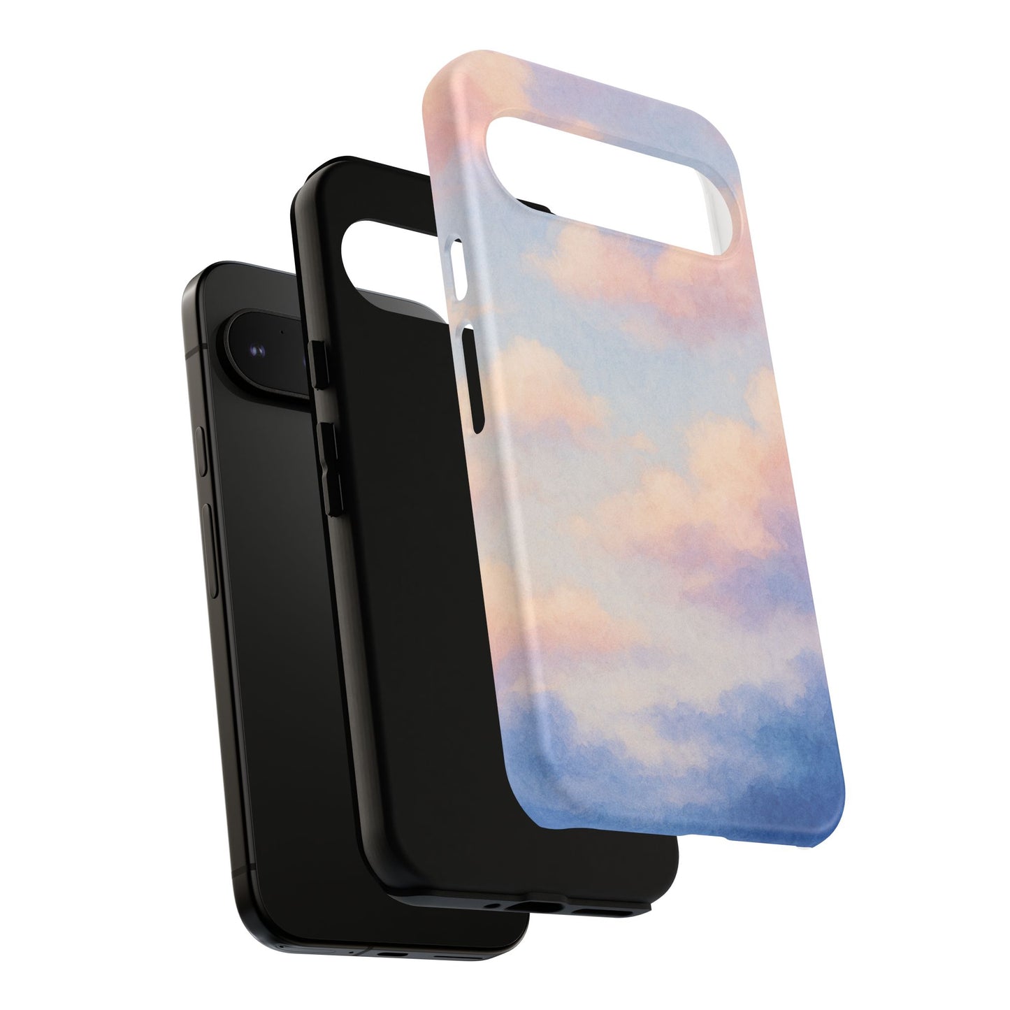 Sky Blue Cloud Phone Case, Tough Phone Cover, Aesthetic Cell Phone Accessory, Gift for Teen, Trendy Tech Protection