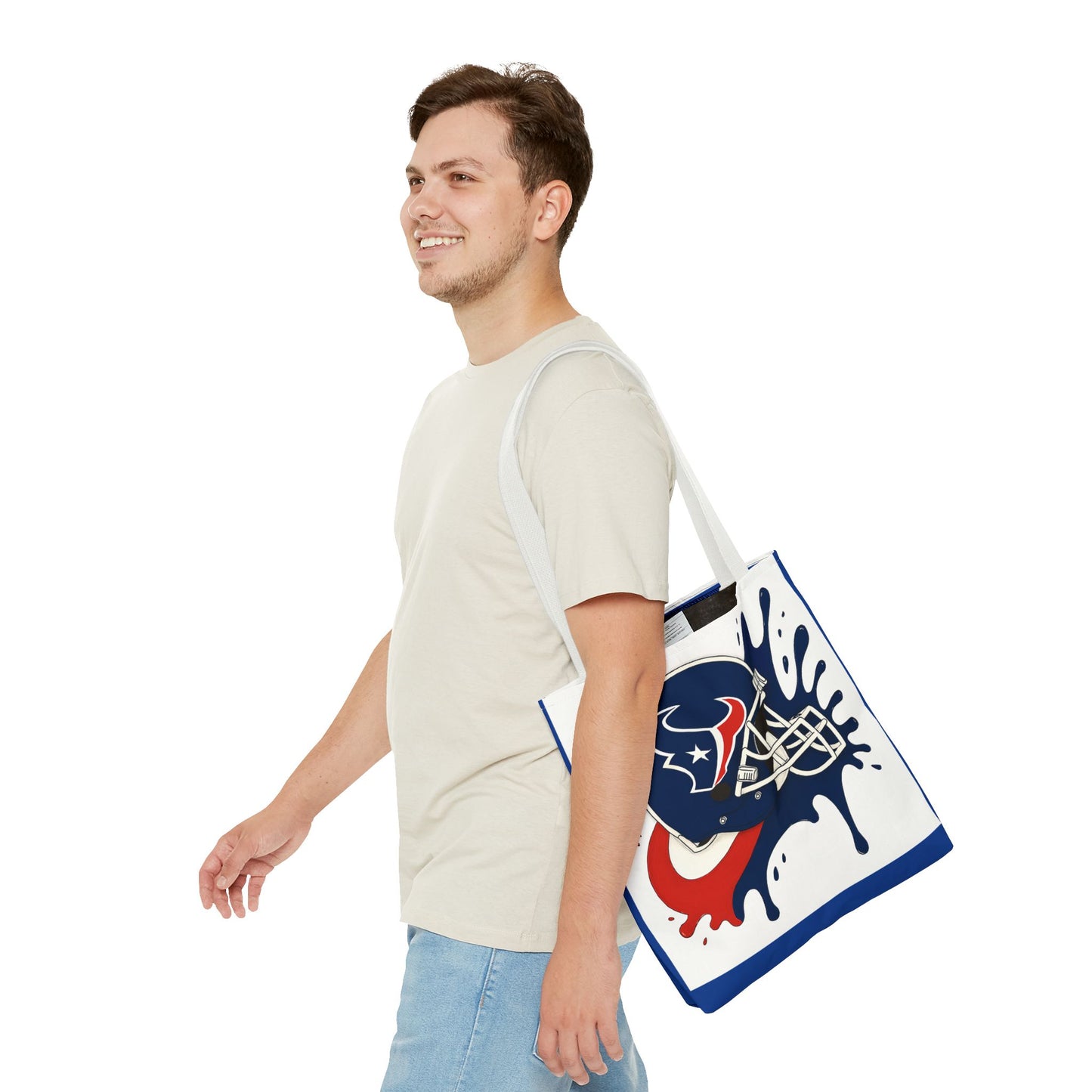 Football Splash Design Tote Bag, Sports Fan Bag, Game Day Accessory, NFL Tote, Casual Gym Bag, Carry-All for Sports Enthusiasts