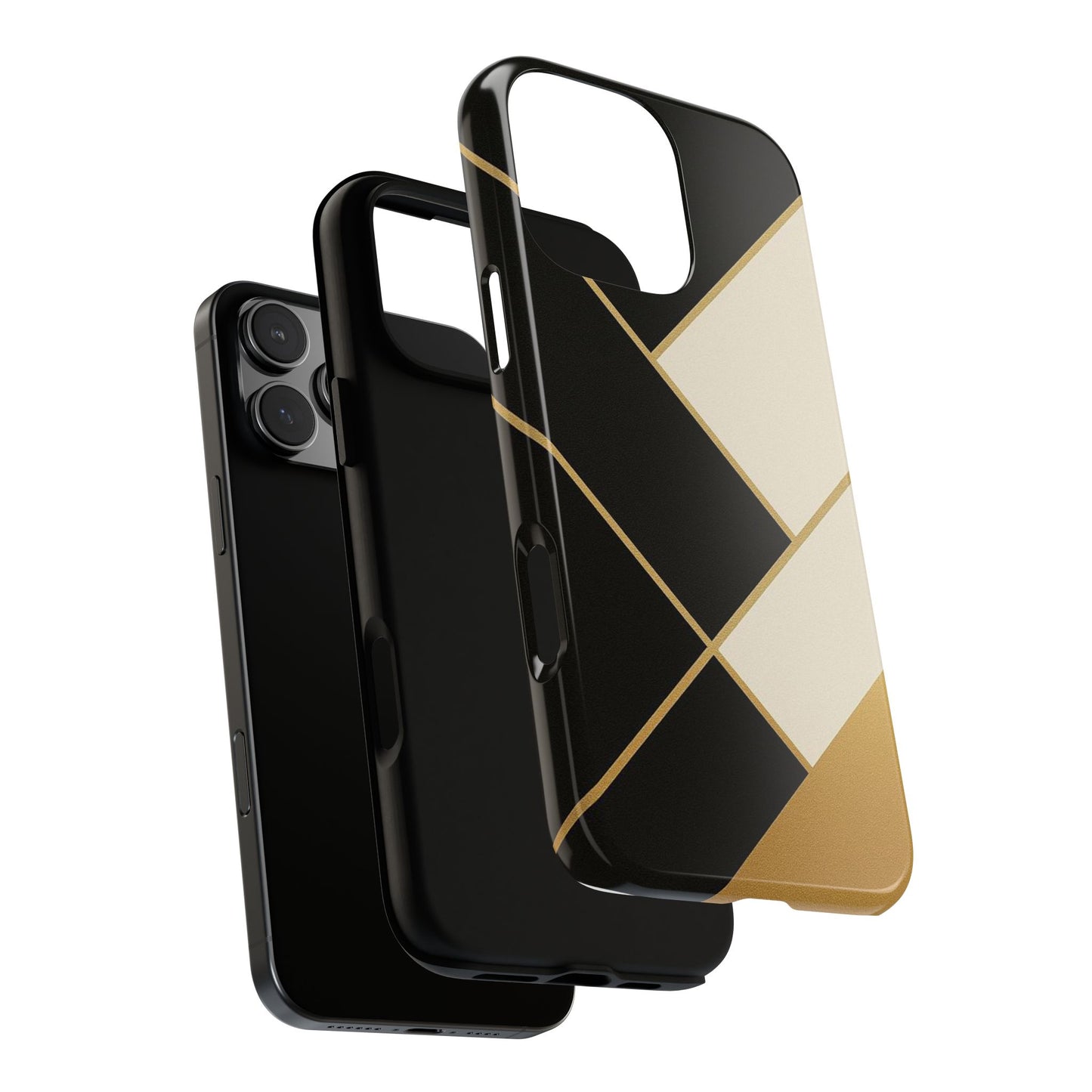 Chic Phone Case, Stylish Phone Cover, Geometric Design Case, Protective Mobile Case, Modern Phone Protector