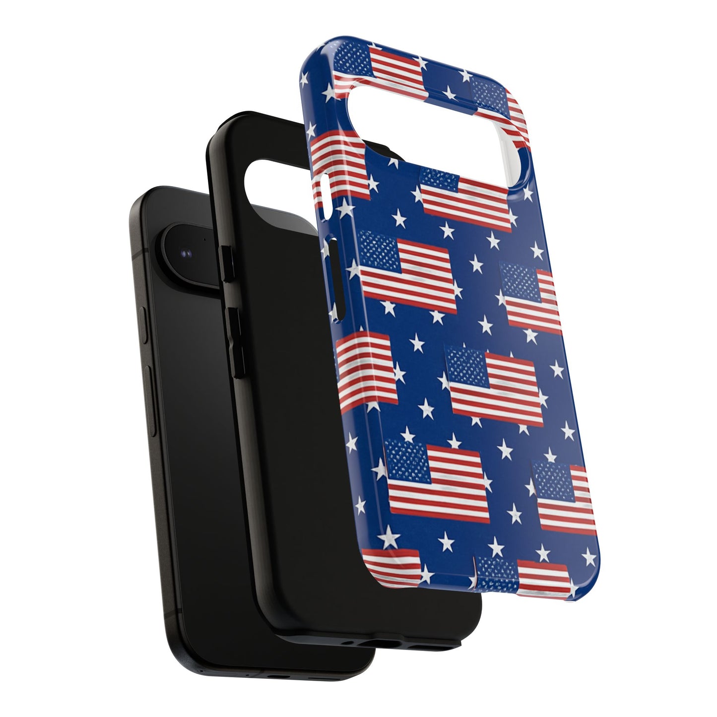 Patriotic Phone Case, Independence Day Accessories, American Flag Design, Star-Spangled Cover, Summer BBQ Gift