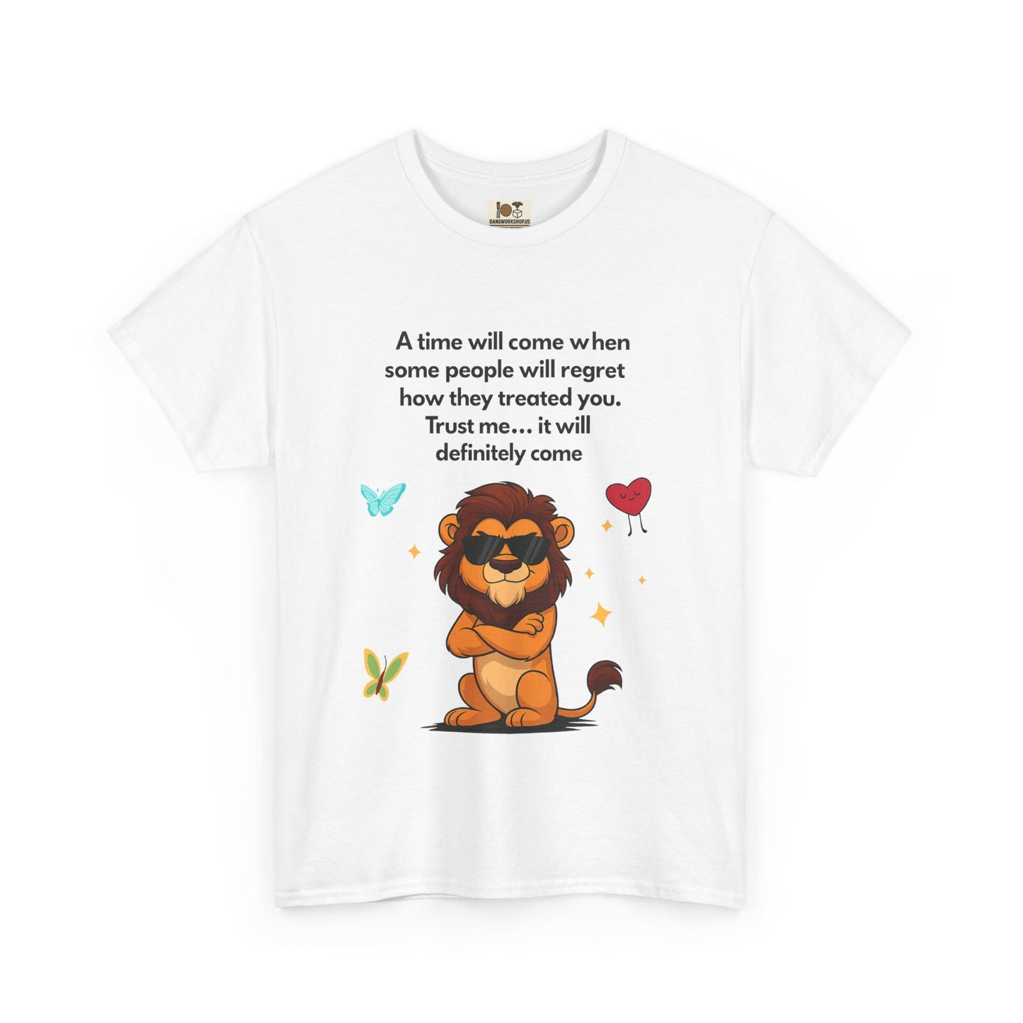 Empowering Lion Quote T-Shirt | Unisex Heavy Cotton Tee | Inspirational Graphic Tee, Gift for Friends, Motivational Apparel, Lion [...]