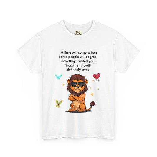 Empowering Lion Quote T-Shirt | Unisex Heavy Cotton Tee | Inspirational Graphic Tee, Gift for Friends, Motivational Apparel, Lion [...]
