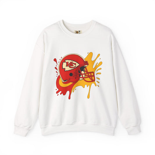Kansas City Football Sweatshirt, Cozy Game Day Crewneck, Unisex Sportswear, Perfect for Football Fans, Team Spirit Apparel, Holiday Gift
