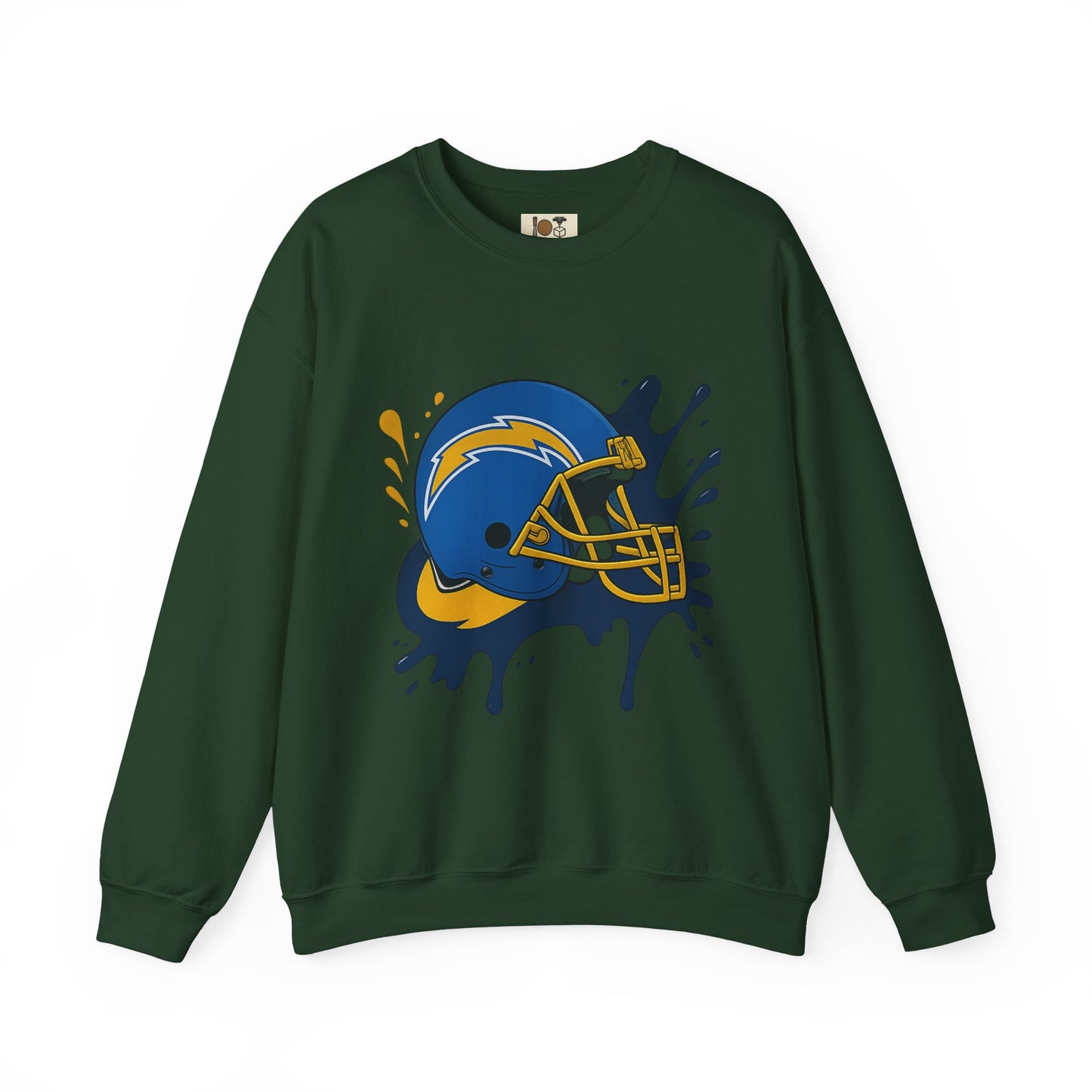 Sporty Splash Crewneck Sweatshirt - Football Lover Gift, Unisex Casual Wear, Game Day Attire, Cozy Sweatshirt, Fall Fashion