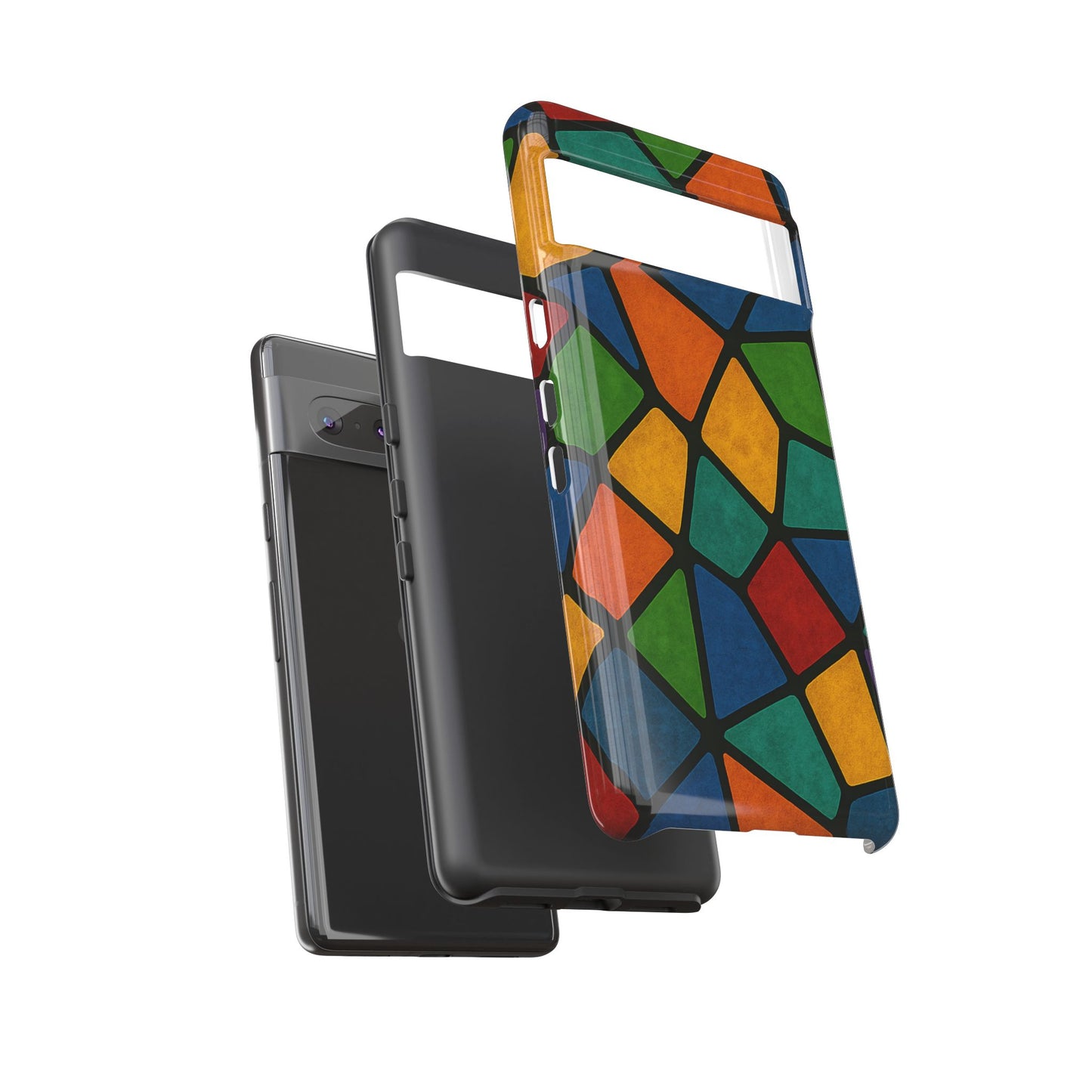 Colorful Mosaic Phone Case, Tough Cell Phone Cover, Vibrant Smartphone Protector, Unique Gift for Weddings, Birthday, Holidays