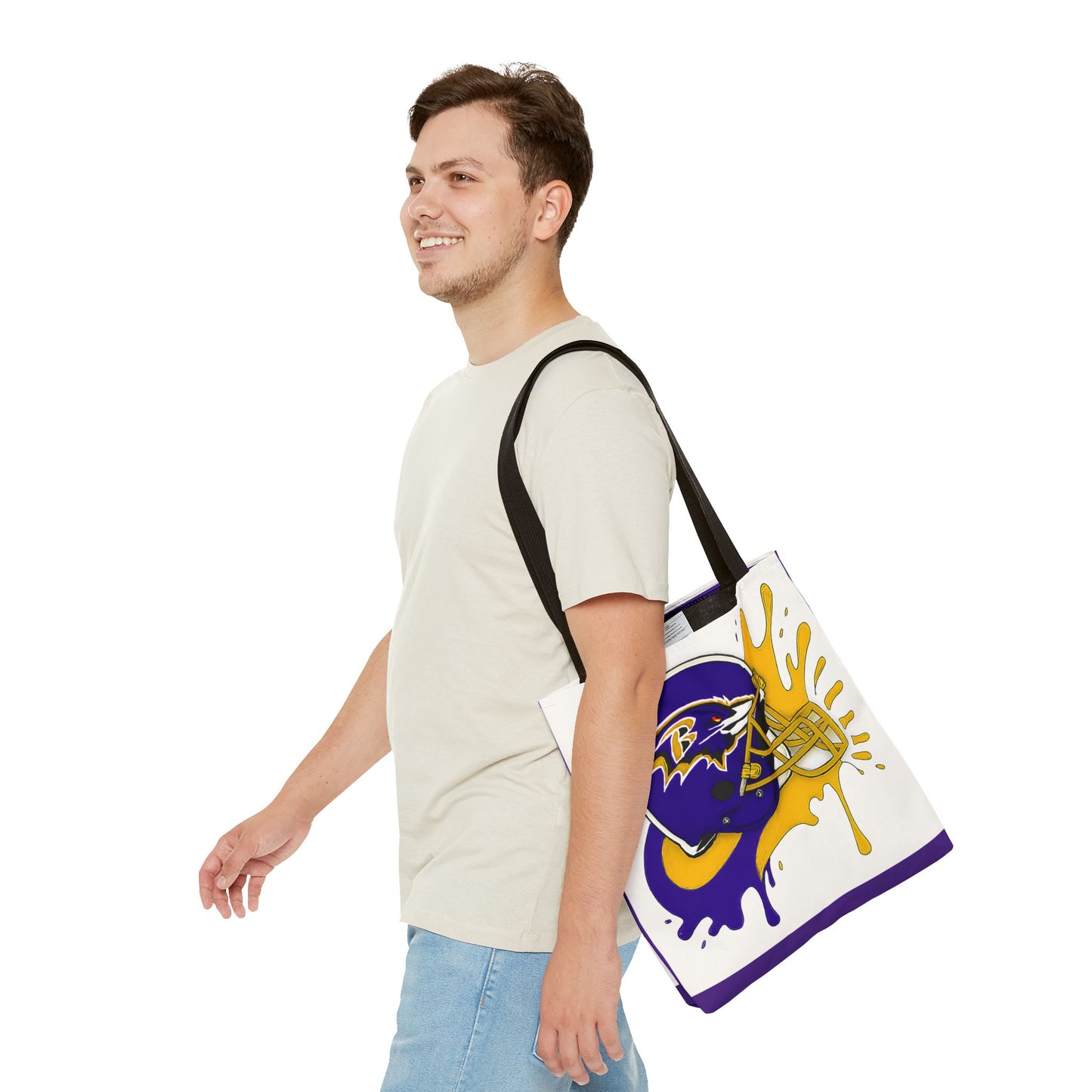 Bold Ravens-Inspired Tote Bag, Football Fan Gift, Sports Tote, Game Day Accessory, Team Spirit Bag, Unique Gift for Her