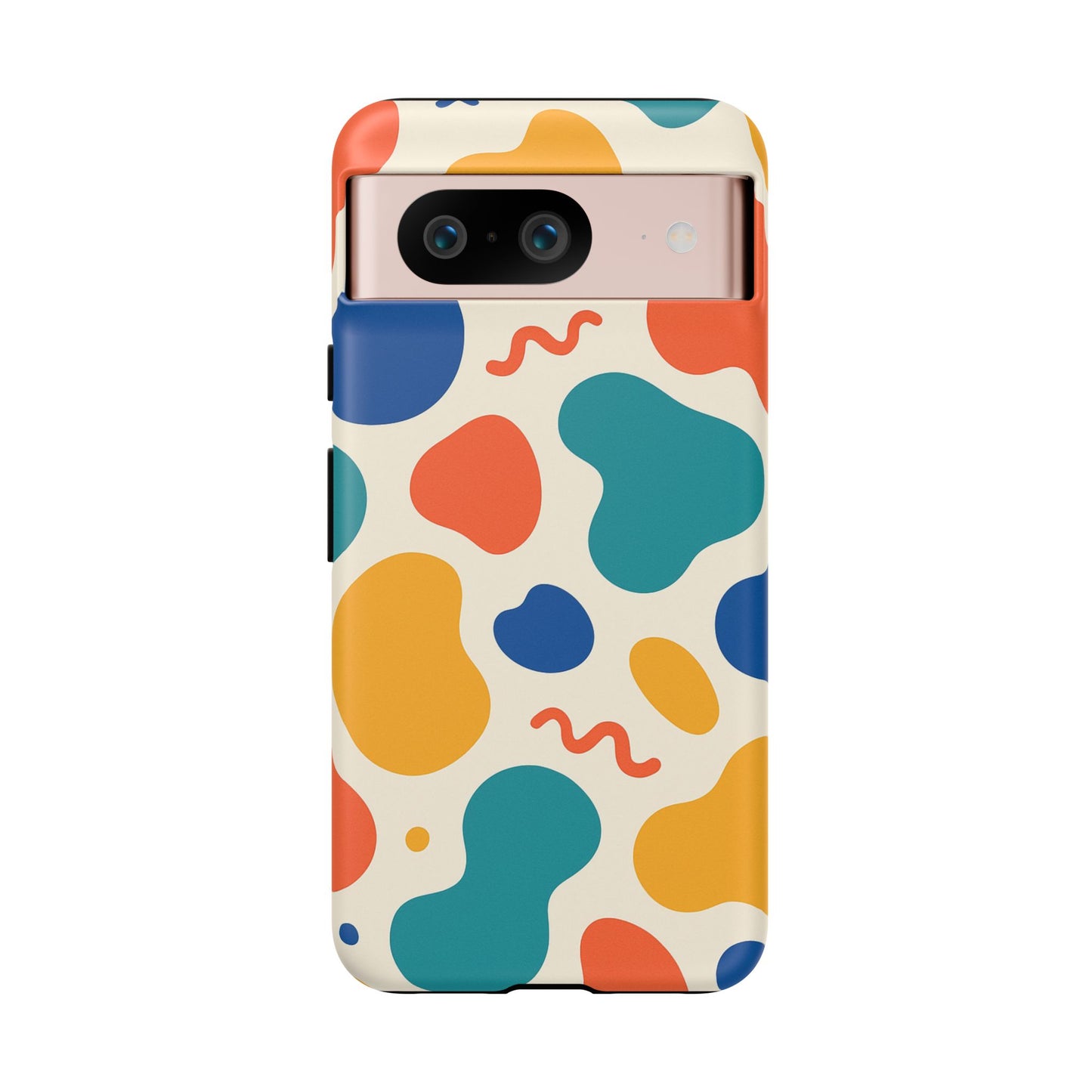 Colorful Phone Case with Abstract Design, Stylish Phone Cover, Trendy Tech Accessory for Her, Unique Gift Idea, Fun Patterned Case
