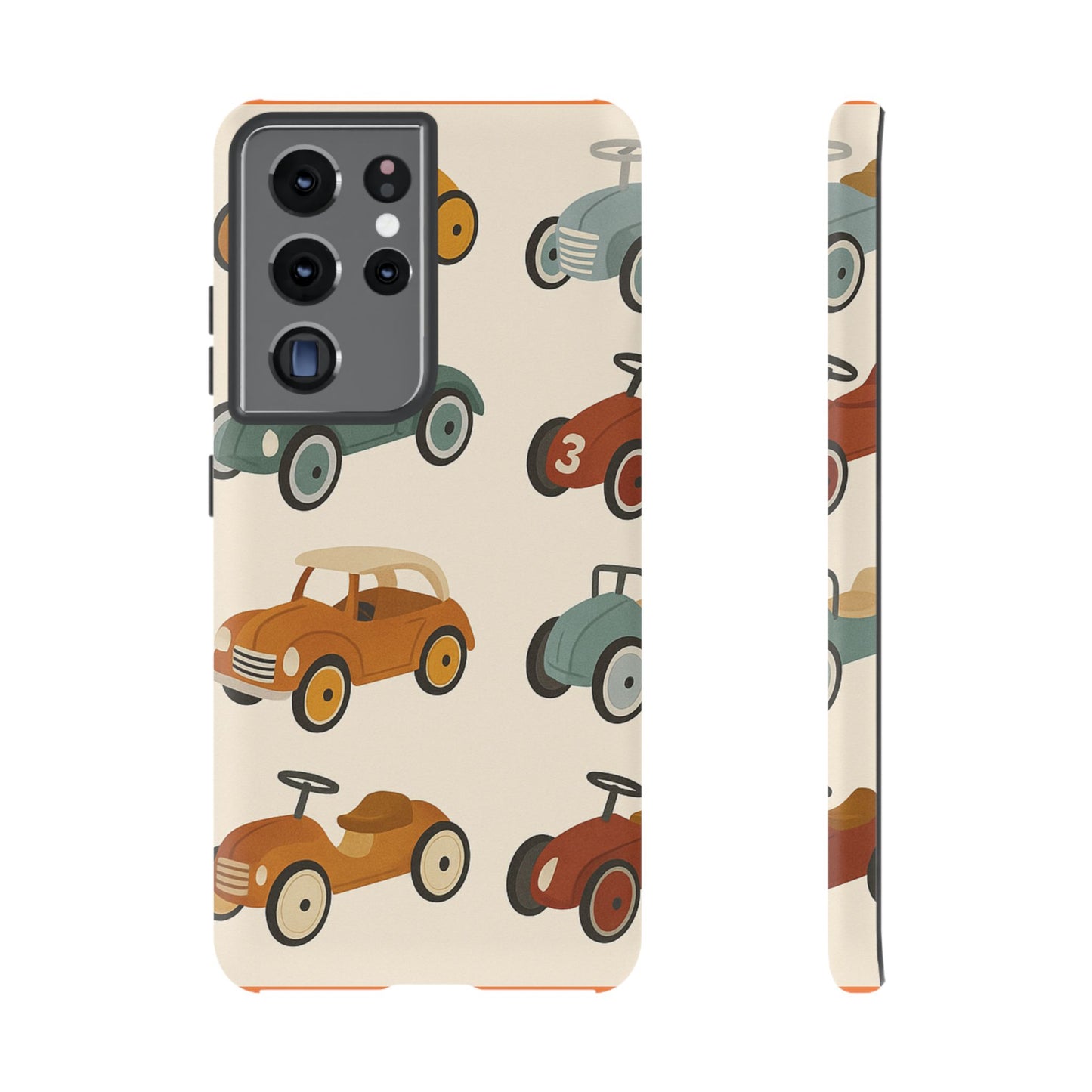 Vintage Car Phone Case, Tough Cases, Kids Gift, Car Lover Accessory, Retro Style, Phone Protection, Unique Design, pedal cars