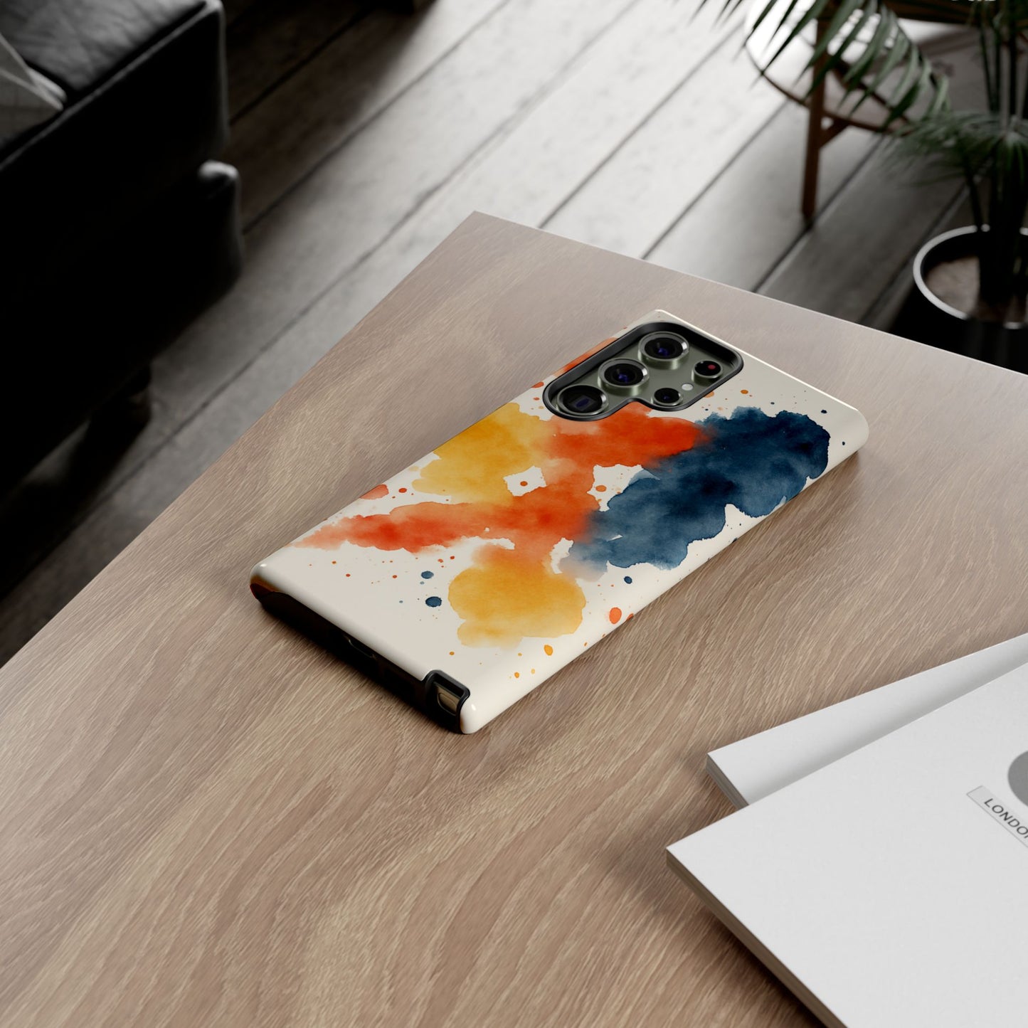 Watercolor Phone Case - Abstract Design, Tough Cases for Men & Women, Stylish Gift, Artistic Accessory for All Occasions