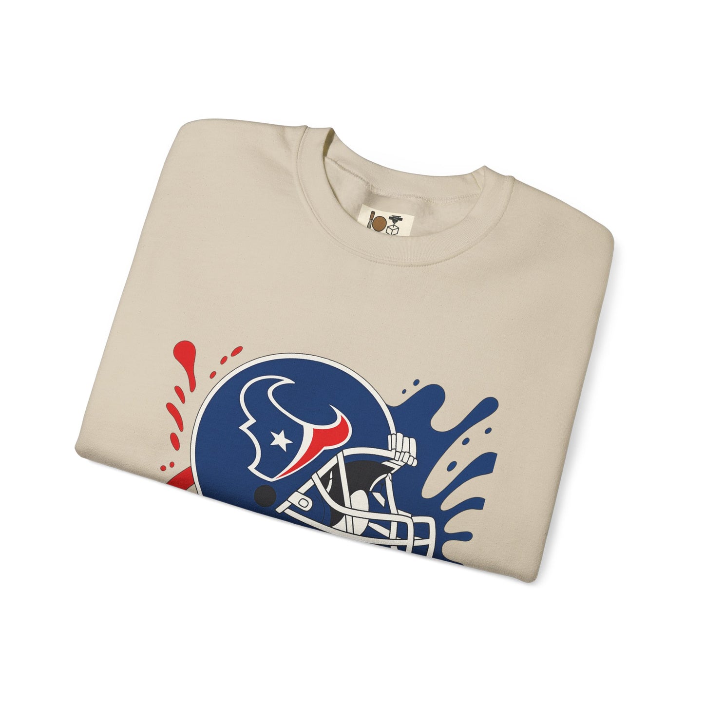 Sporty Splash Crewneck Sweatshirt - Perfect for Game Day, Football Fan Gear, Casual Style, Unisex Apparel, Gift for Sports Lovers