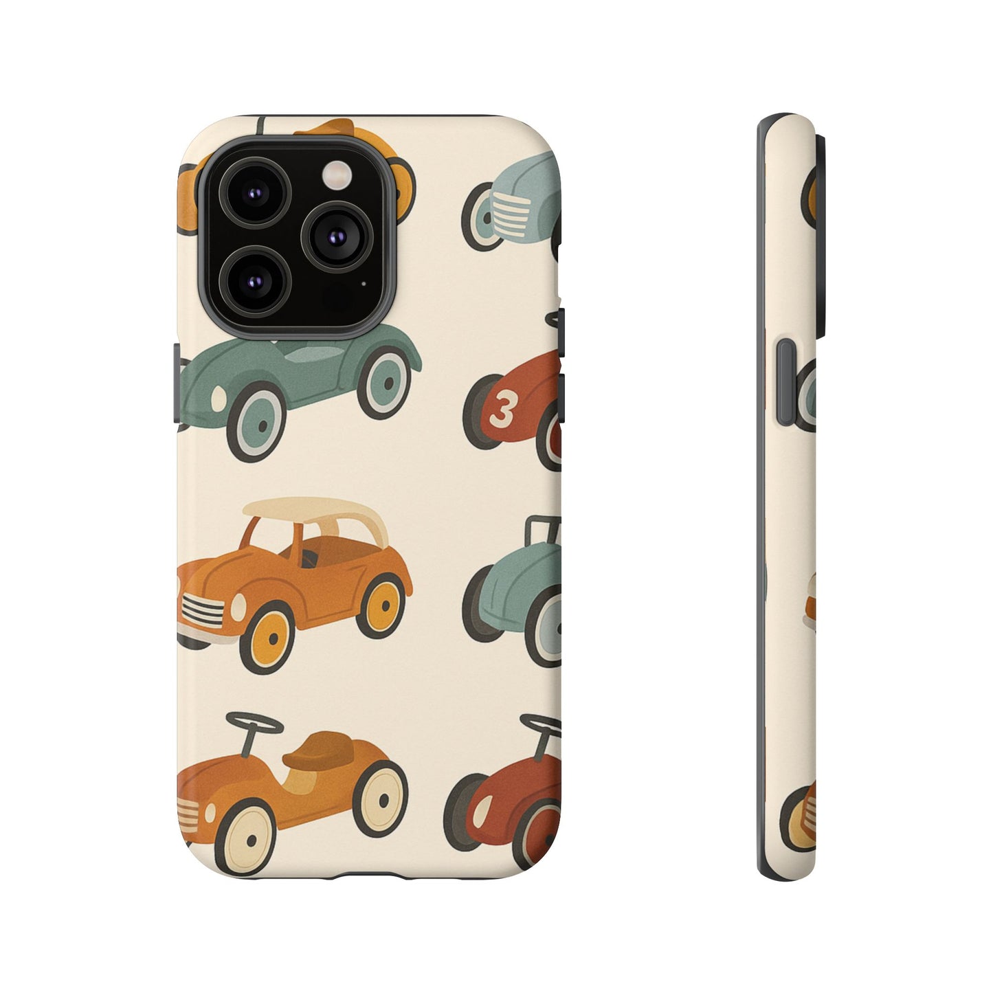 Vintage Car Phone Case, Tough Cases, Kids Gift, Car Lover Accessory, Retro Style, Phone Protection, Unique Design, pedal cars