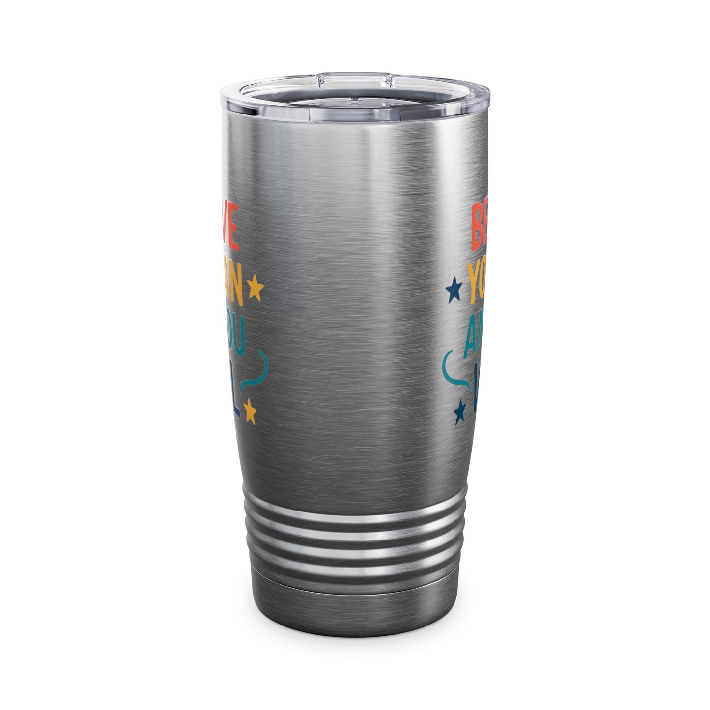 Inspirational Ringneck Tumbler - Believe You Can and You Will, Motivational Travel Mug, Great Gift for Dreamers, Perfect for On-the-Go [...]
