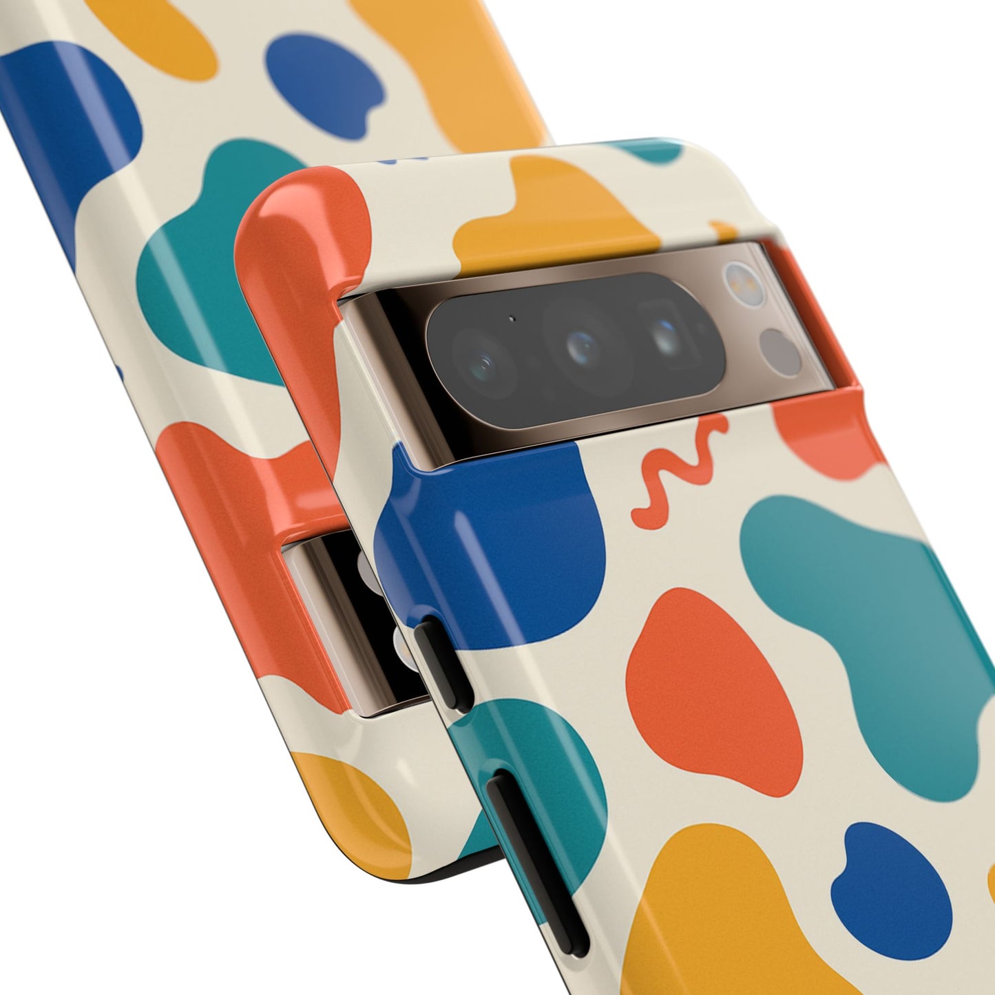 Colorful Phone Case with Abstract Design, Stylish Phone Cover, Trendy Tech Accessory for Her, Unique Gift Idea, Fun Patterned Case