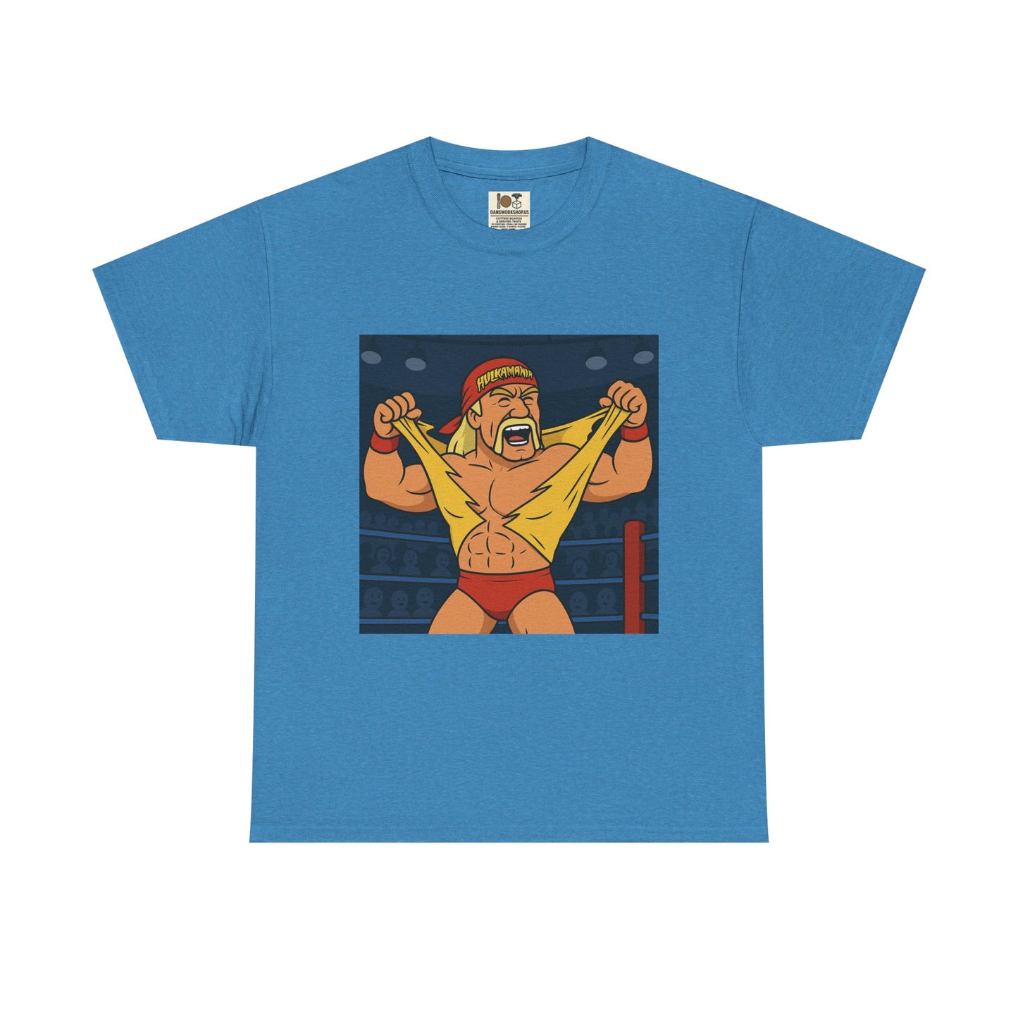 Vintage Wrestling Tee, Unisex Heavy Cotton Tee, Retro Graphic T-Shirt, Gift for Fans, Casual Wear for Events, hulk hogan