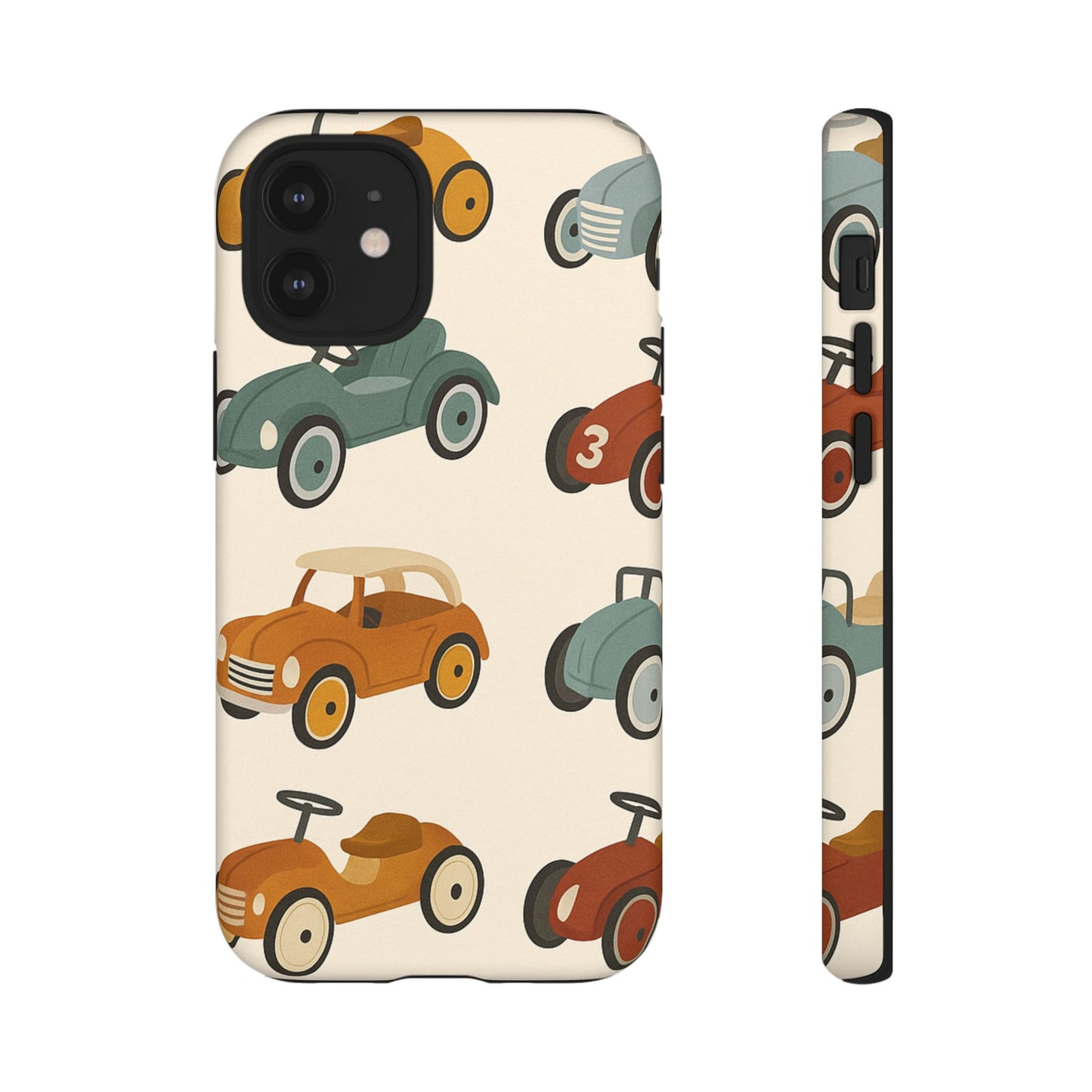 Vintage Car Phone Case, Tough Cases, Kids Gift, Car Lover Accessory, Retro Style, Phone Protection, Unique Design, pedal cars
