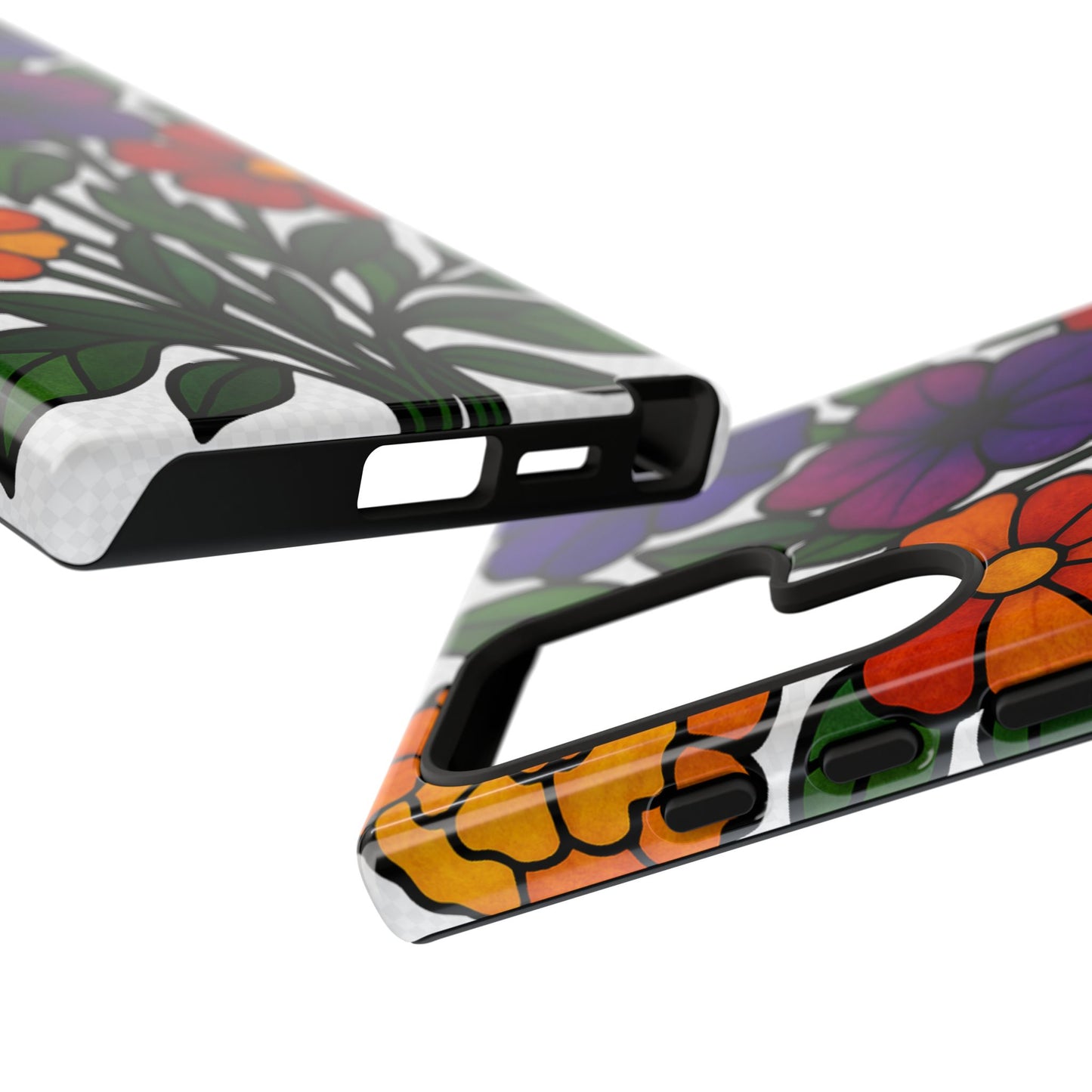 Floral Phone Case, Tough Cases with Colorful Flower Design, Gift for Flower Lovers, Summer Accessories, Trendy Phone Cover