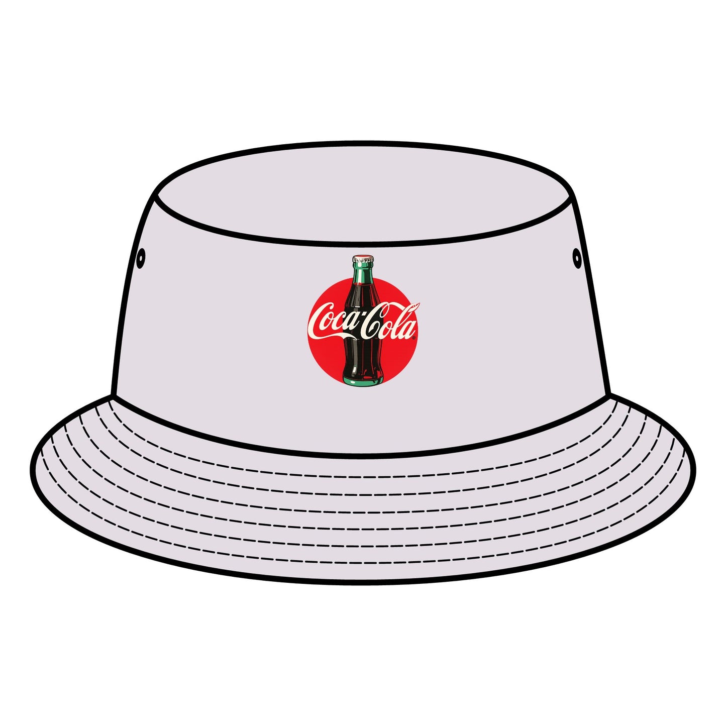 Retro Coca-Cola Bucket Hat, Vintage Style Hat, Summer Accessory, Festival Wear, Gift for Coca-Cola Fans, Stylish Sun Protection