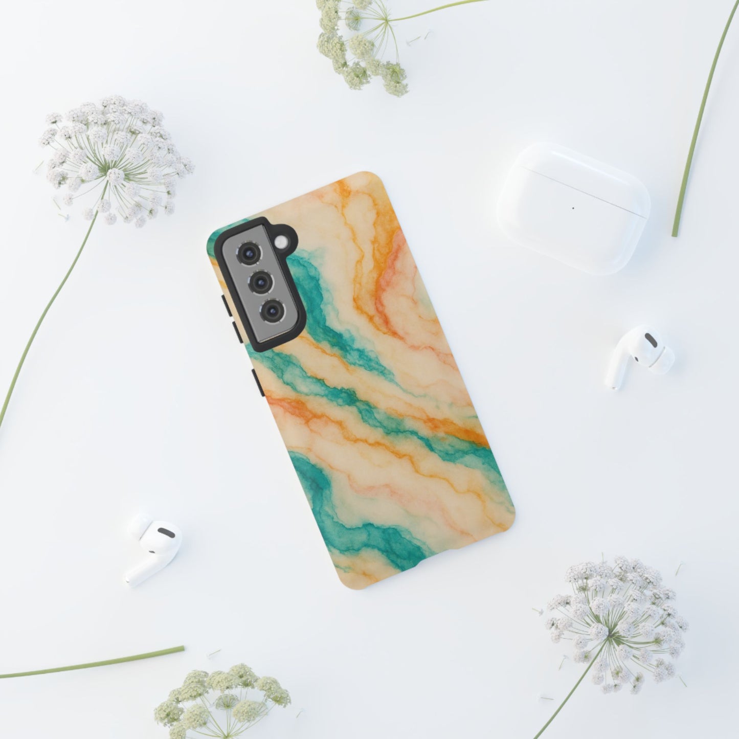 Stylish Phone Case - Tough Cases with Abstract Marble Design, Trendy Accessory, Gift for Her, Protective Case, Unique Phone Cover