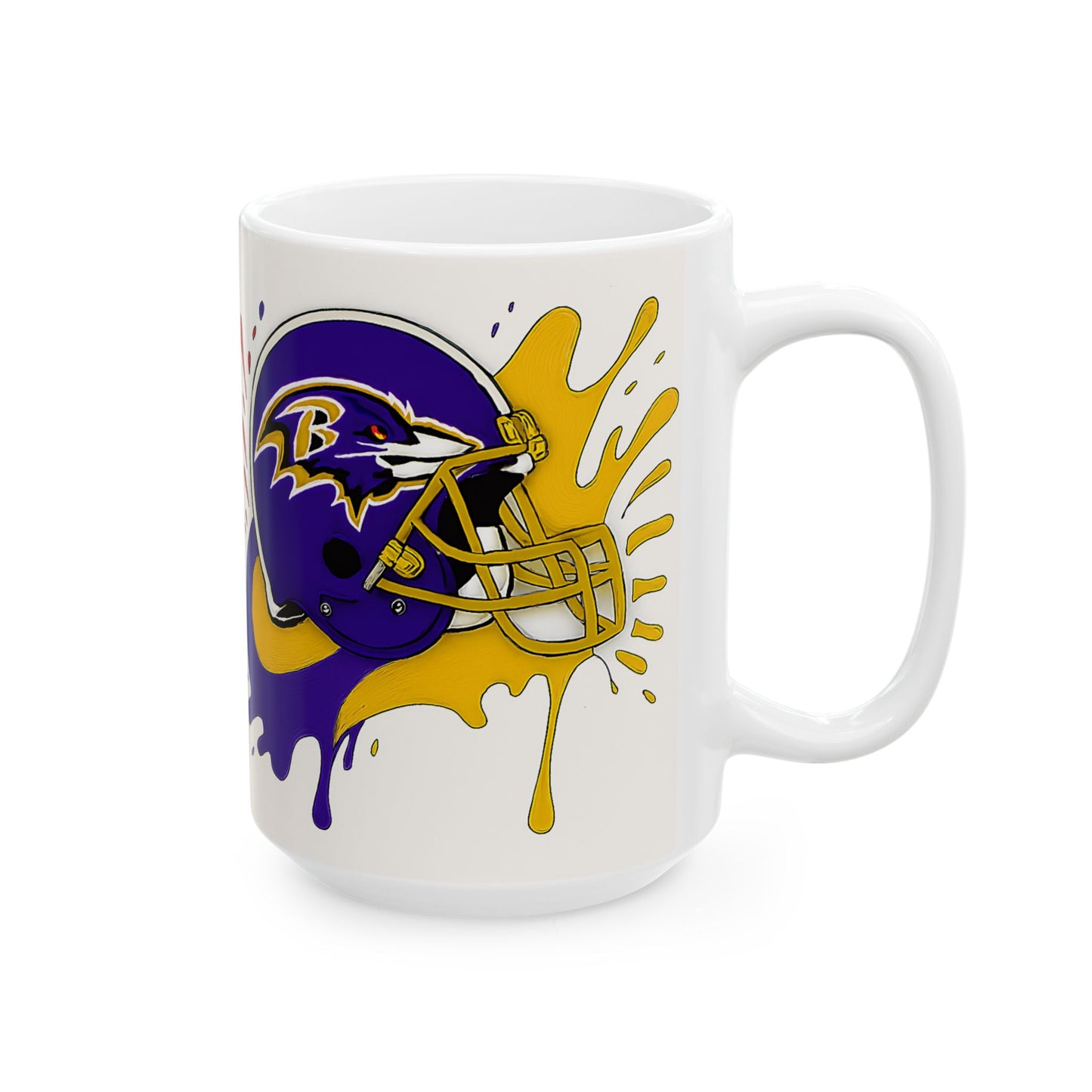 Bold NFL Ceramic Mug with Team Colors, Perfect for Game Day, Gifts for Football Fans, Sports Enthusiasts, Tailgate Parties, Collectibles
