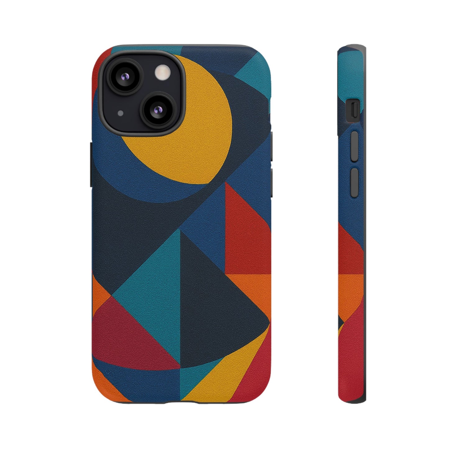 Vibrant Phone Case, Colorful Phone Cover, Geometric Design, Artistic Gift, Trendy Accessory, Vibrant Colors, Unique Design