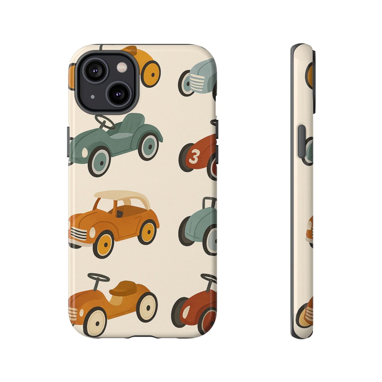 Vintage Car Phone Case, Tough Cases, Kids Gift, Car Lover Accessory, Retro Style, Phone Protection, Unique Design, pedal cars