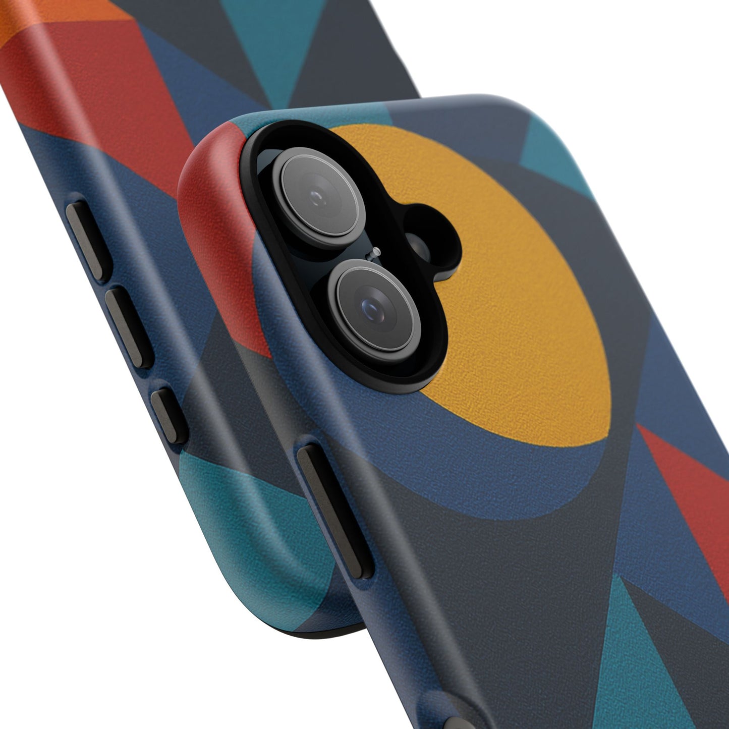 Vibrant Phone Case, Colorful Phone Cover, Geometric Design, Artistic Gift, Trendy Accessory, Vibrant Colors, Unique Design