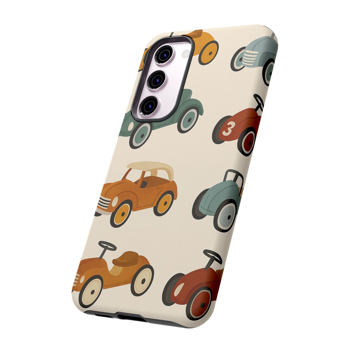 Vintage Car Phone Case, Tough Cases, Kids Gift, Car Lover Accessory, Retro Style, Phone Protection, Unique Design, pedal cars